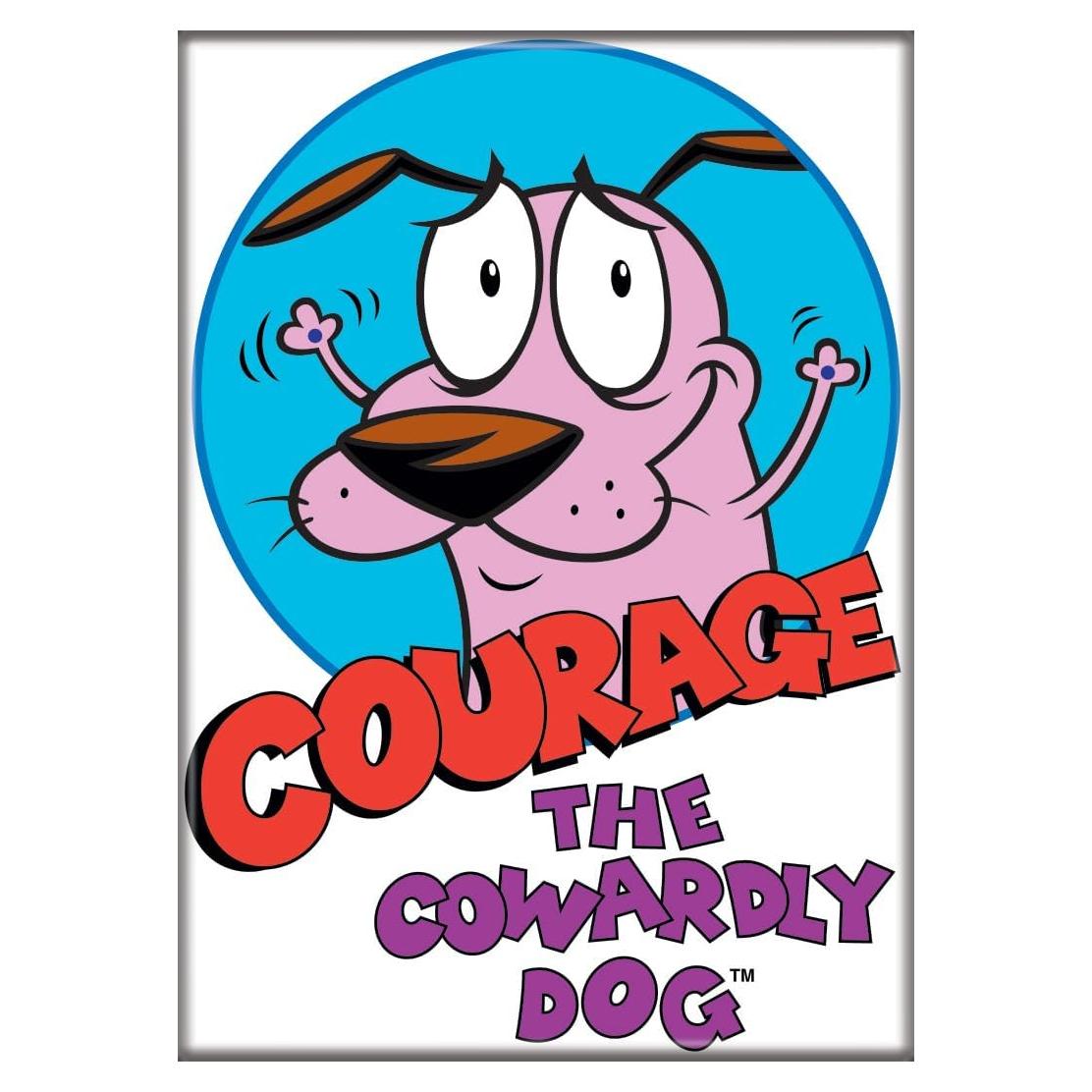 Imán Ata-Boy Coraje el Perro Cobarde 6.35 x 8.89 cm