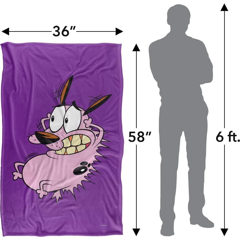 Manta de Microfibra LOGOVISION 91x147 cm - Courage The Cowardly Dog