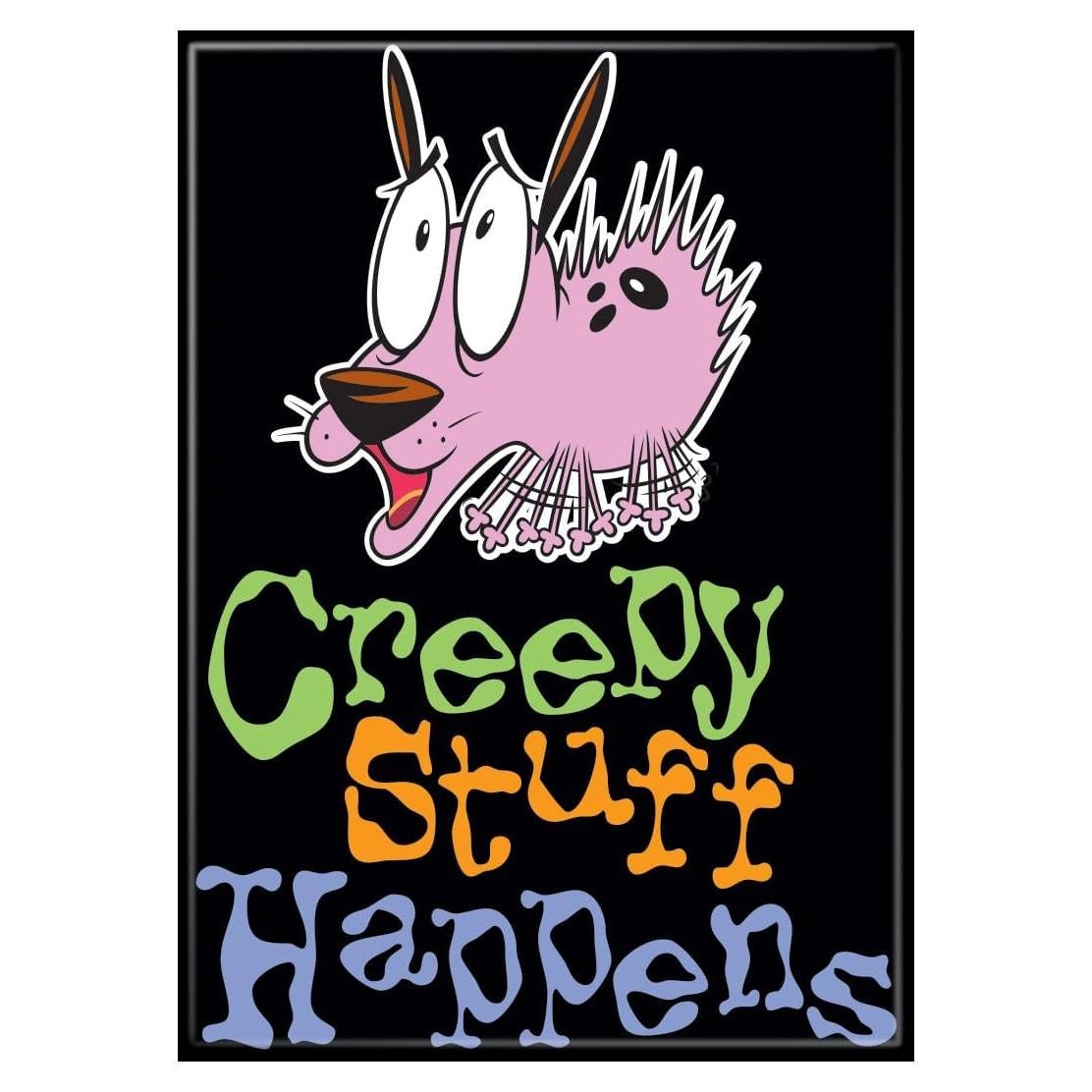 Imán Ata-Boy Coraje El Perro Cobarde 6.4 x 8.9 cm