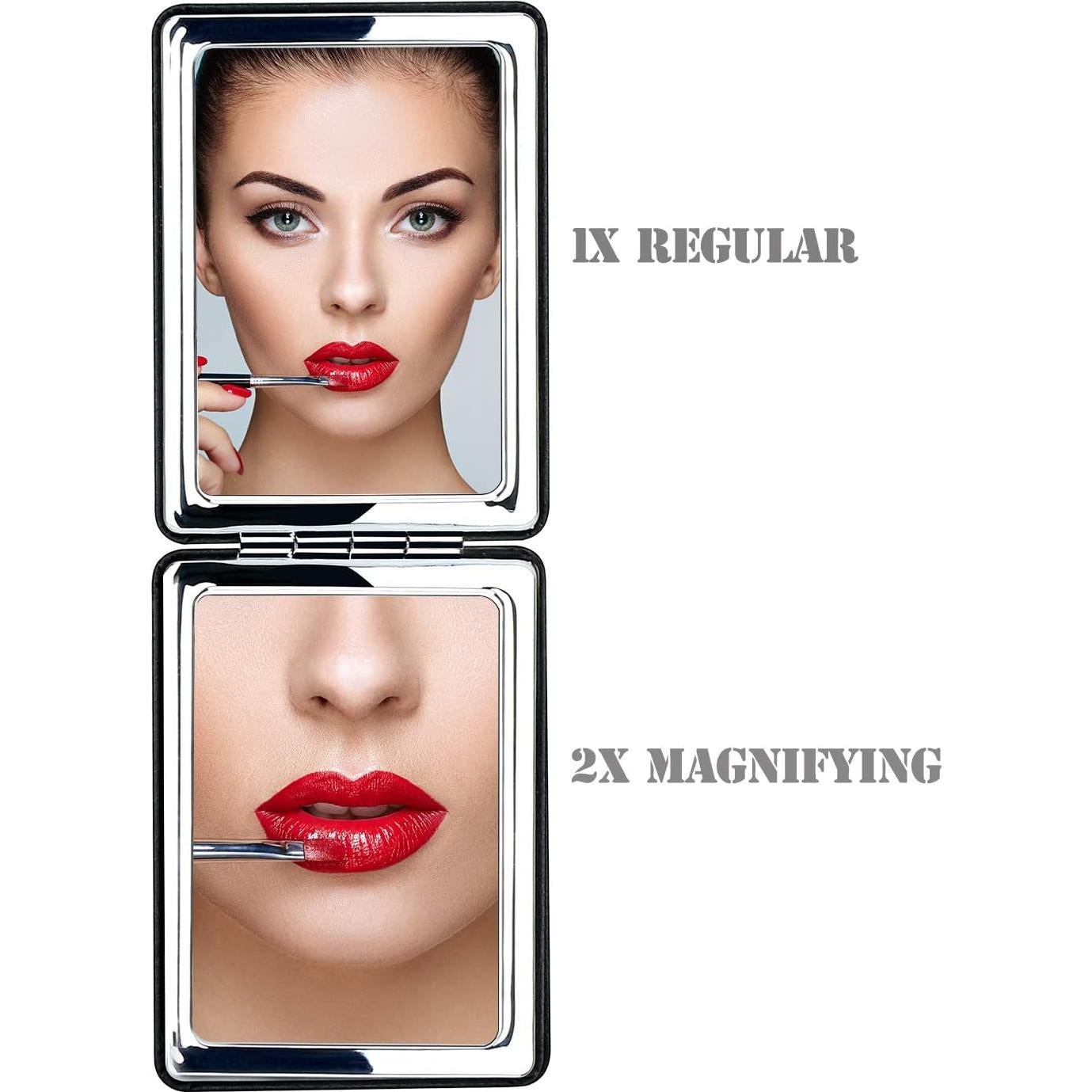 Espejo de Tocador Plegable Doble Cara YTZJ Negro Compacto