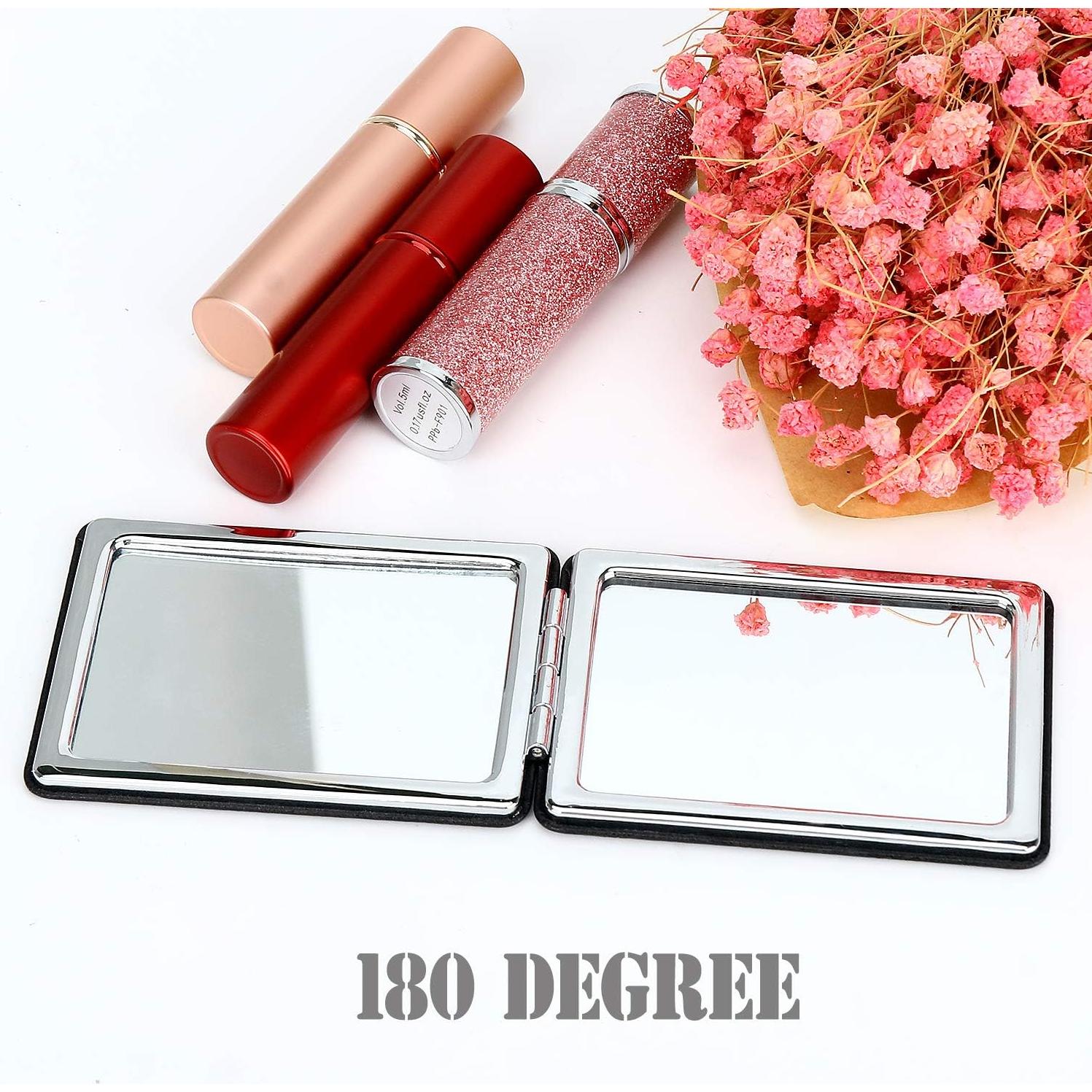 Espejo de Tocador Plegable Doble Cara YTZJ Negro Compacto