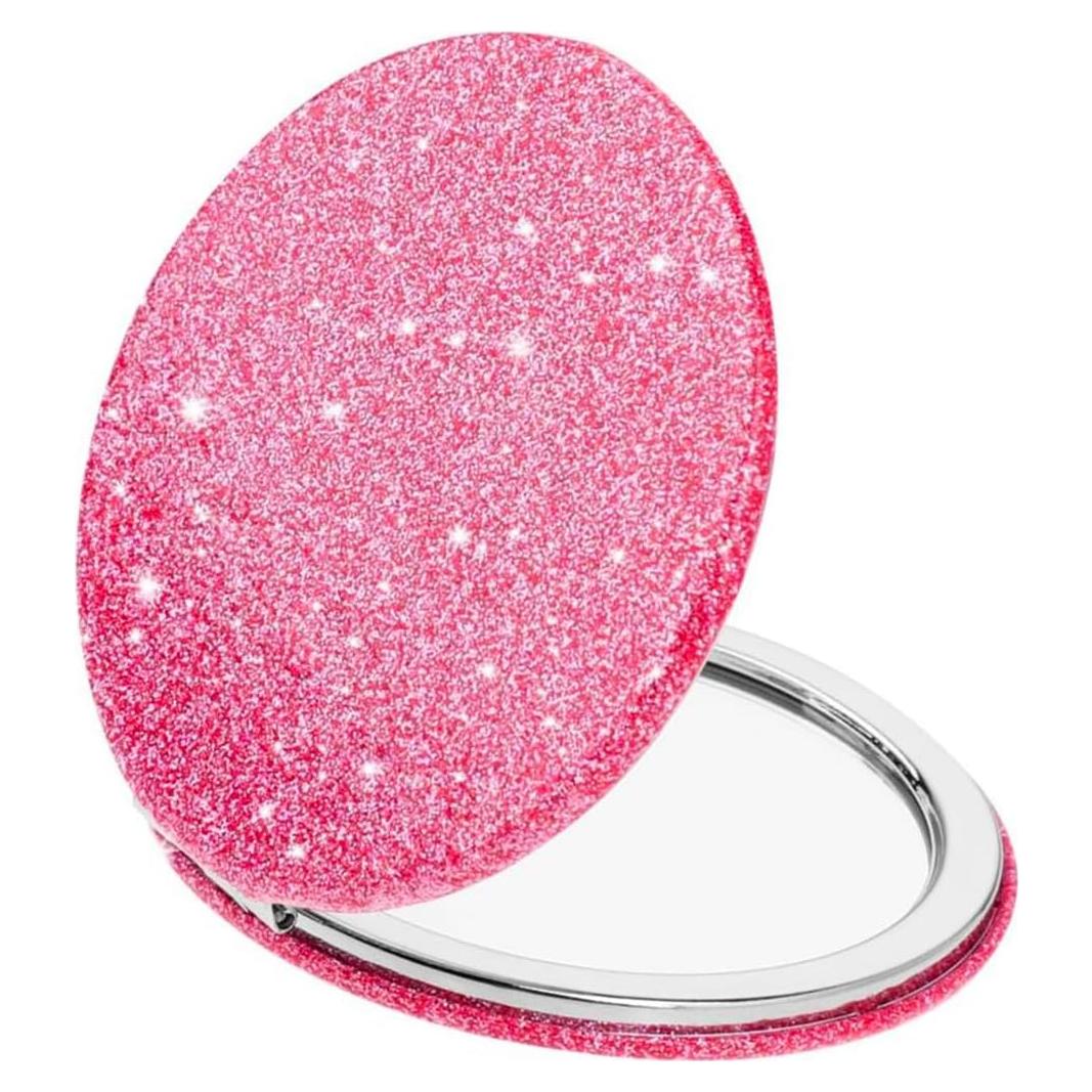 Espejo Compacto Plegable Mpowtech Rosa 2x/1x Magnificación