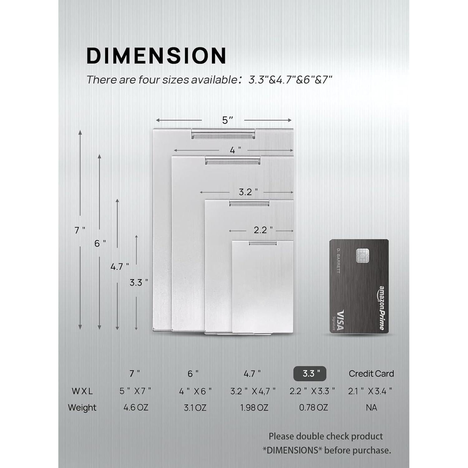 Espejo Plegable Mirrornova 8.38 cm Portátil Ultra Delgado