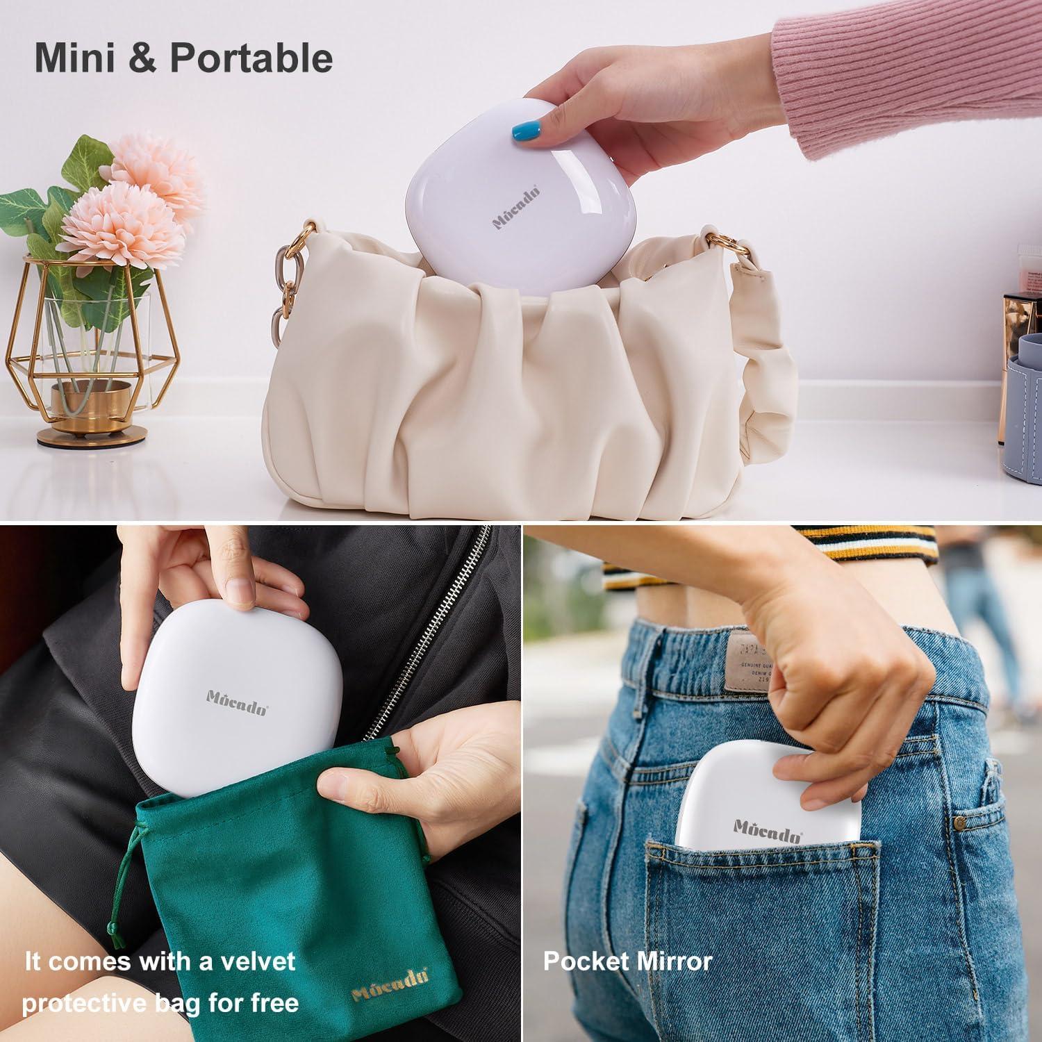 Espejo de Maquillaje LED Mocado 9.9 cm 1X/10X Dimmable USB