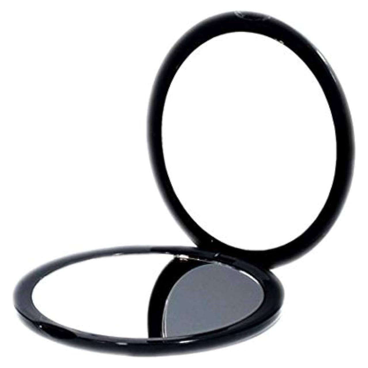 Espejo Cosmético Compacto Deweisn 10x Aumento Negro 10.16 cm