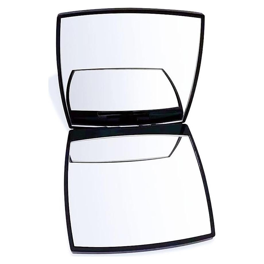 Espejo Cosmético Compacto MENGJIE 2x Aumento Negro 6.35cm