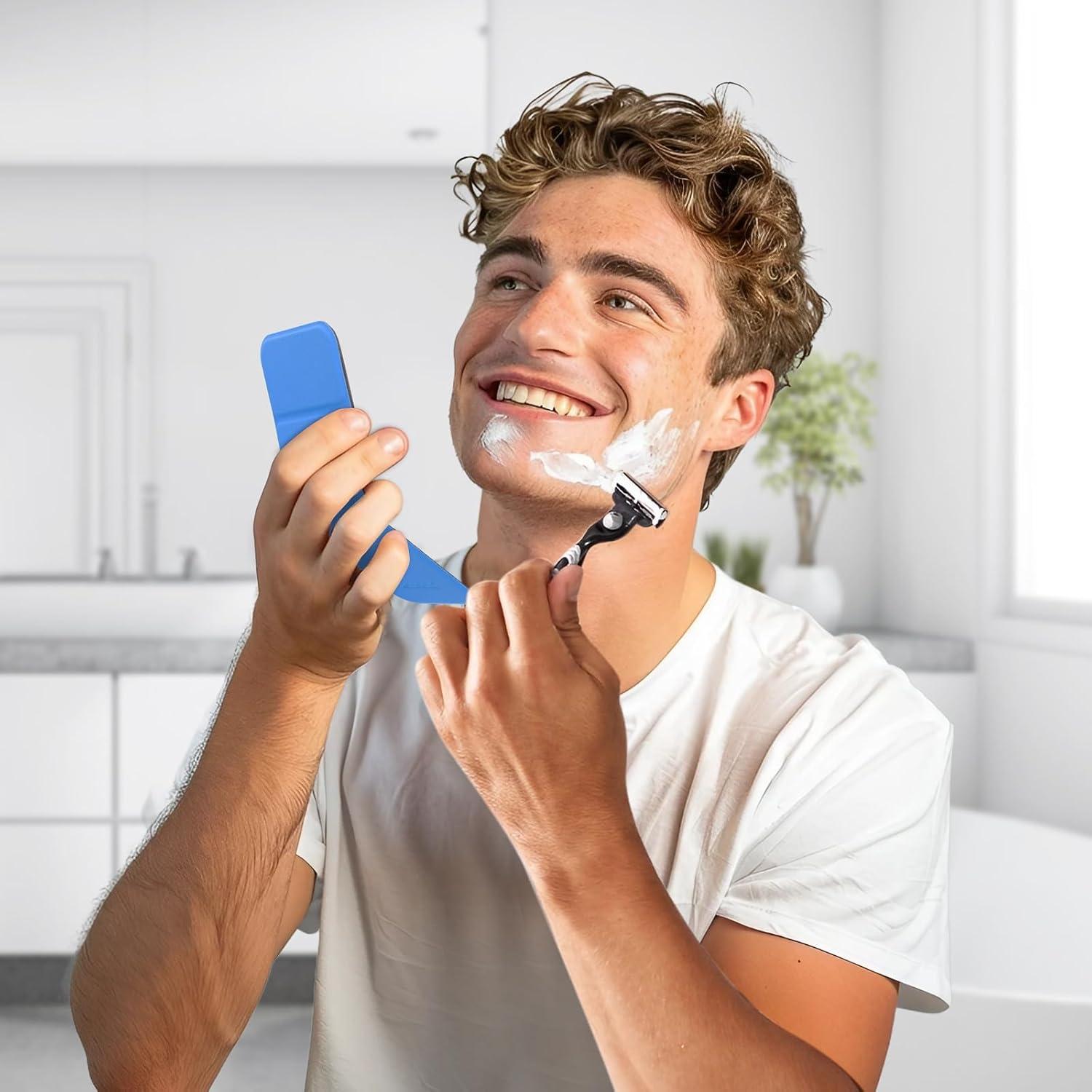 Espejo de Mano Korutomi Plegable Compacto Naranja 10.9x6.9cm