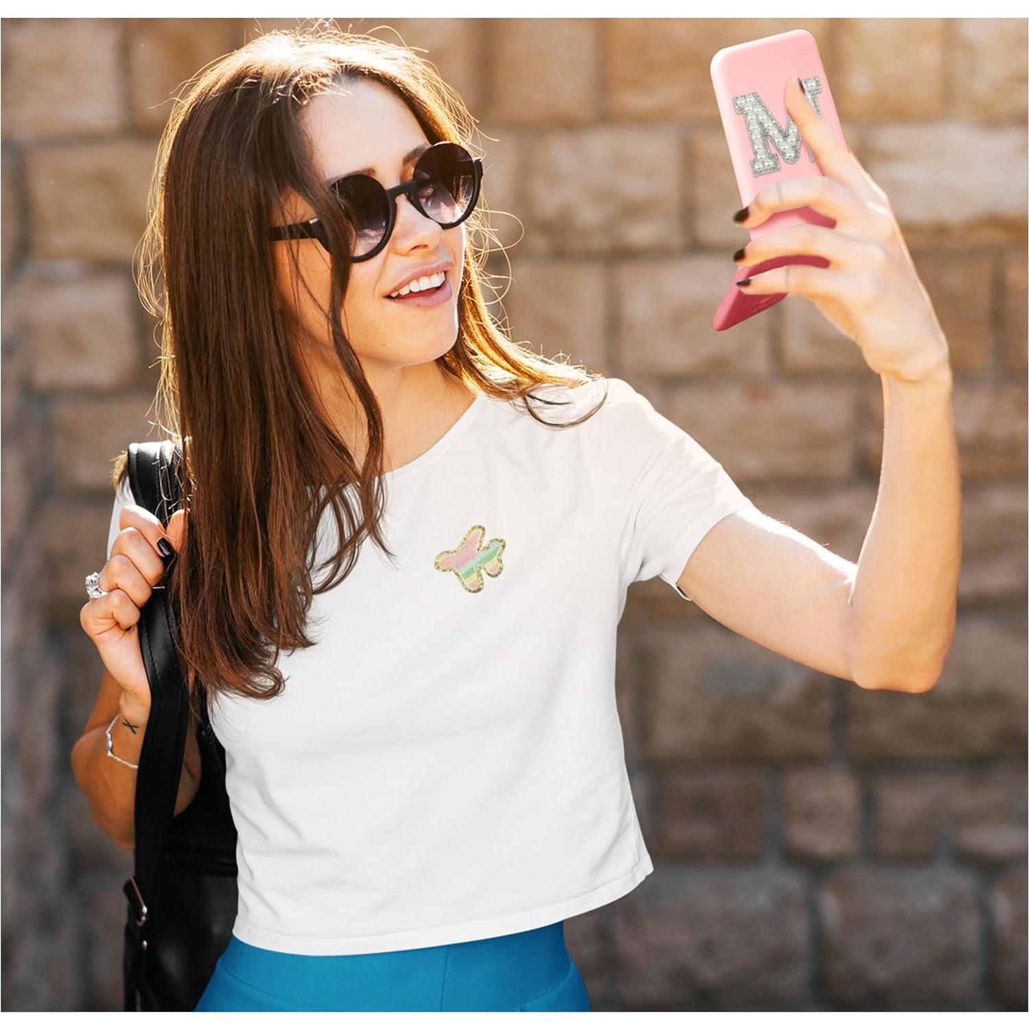 Espejo Compacto Plegable Aganmi Rosa 1X/2X con Luces LED