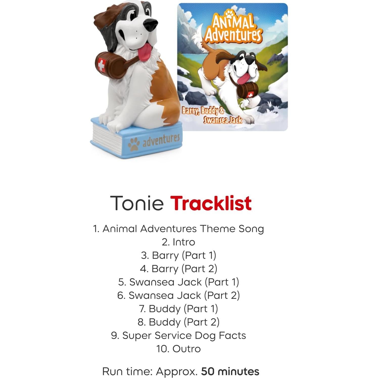 Tonies Aventuras Animales: Barry, Buddy y Swansea Jack - Juguete de Audio