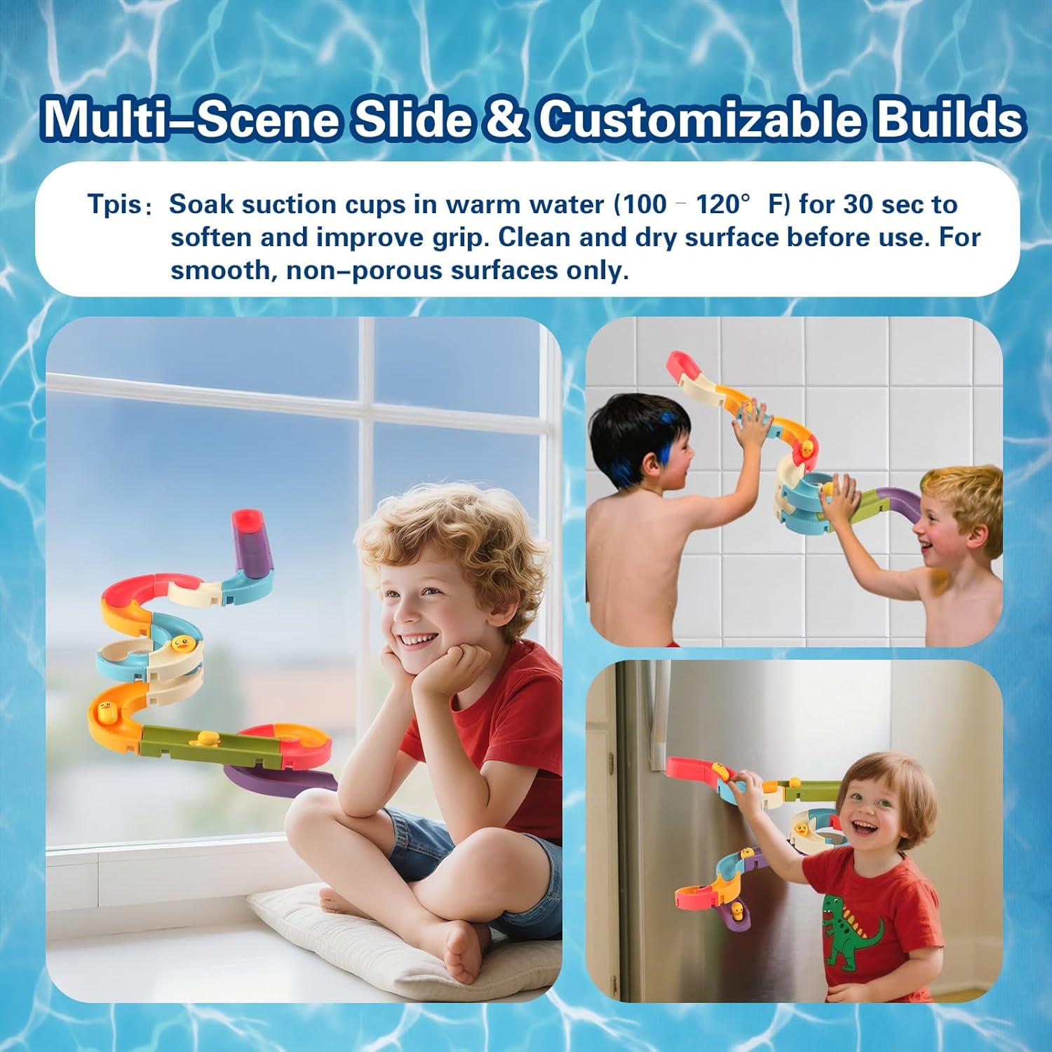 Juguetes de baño deslizantes de pato Haierle 34 piezas