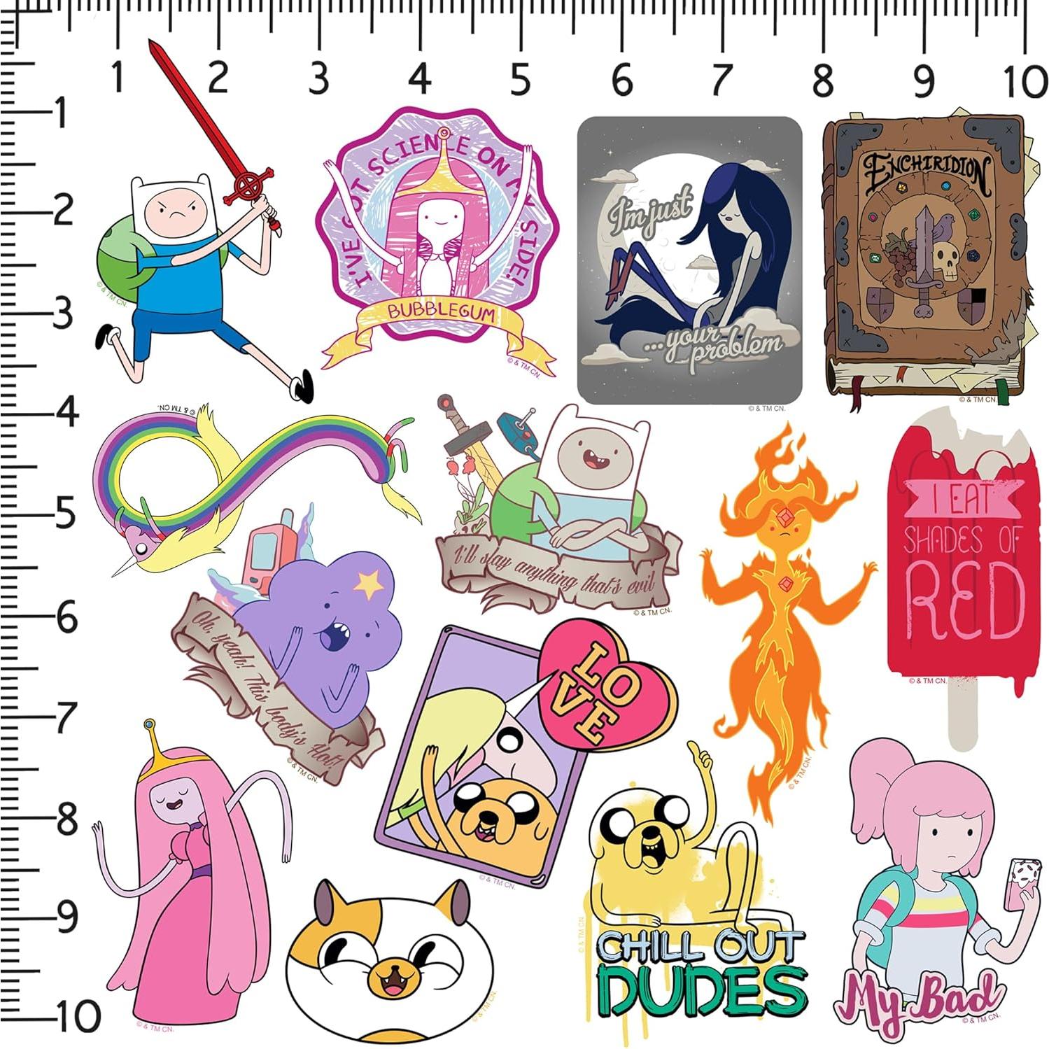 Calcomanías de Vinilo Hora de Aventura - Paquete de 50 Unidades