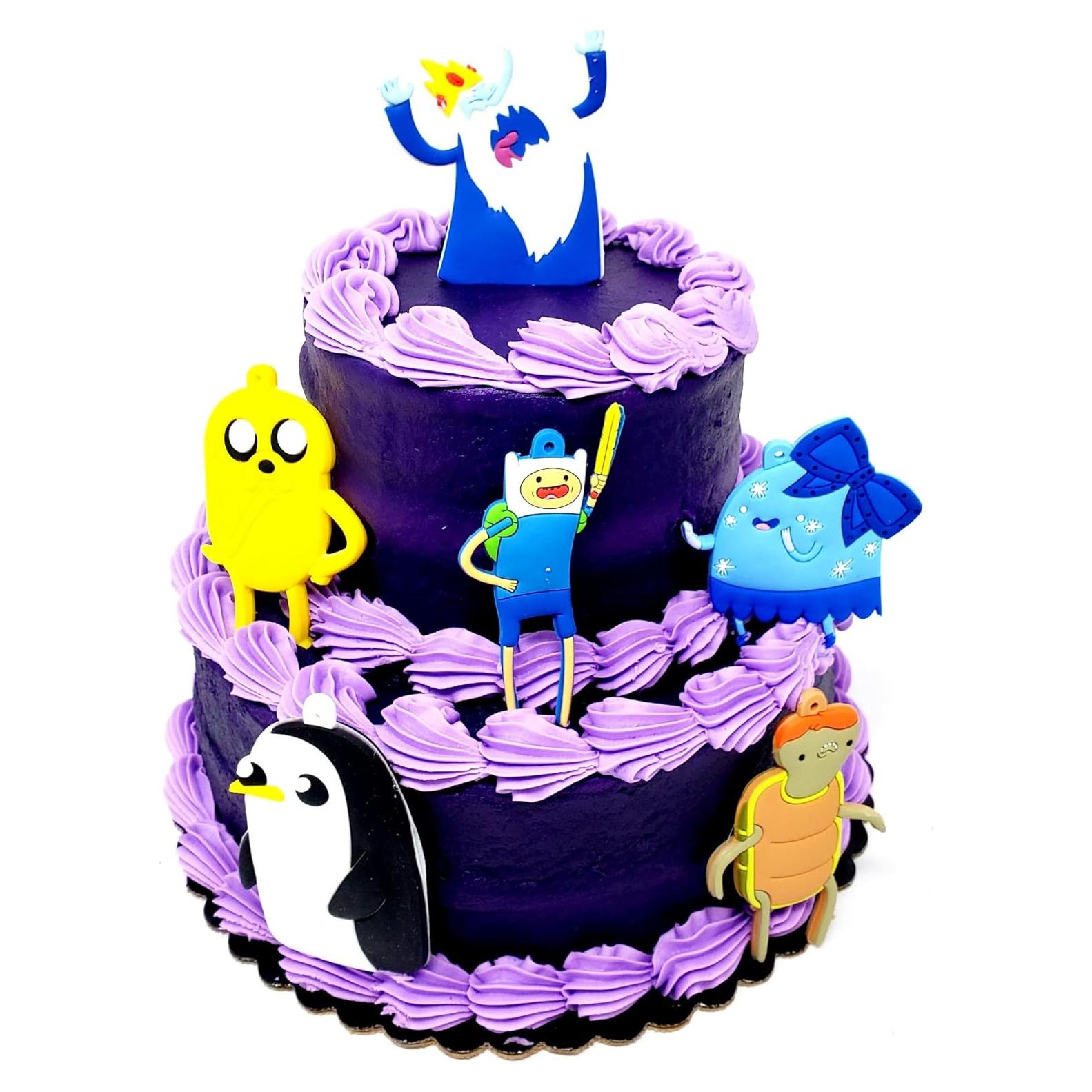 Juego de Adornos para Pastel Hora de Aventura Finn y Jake