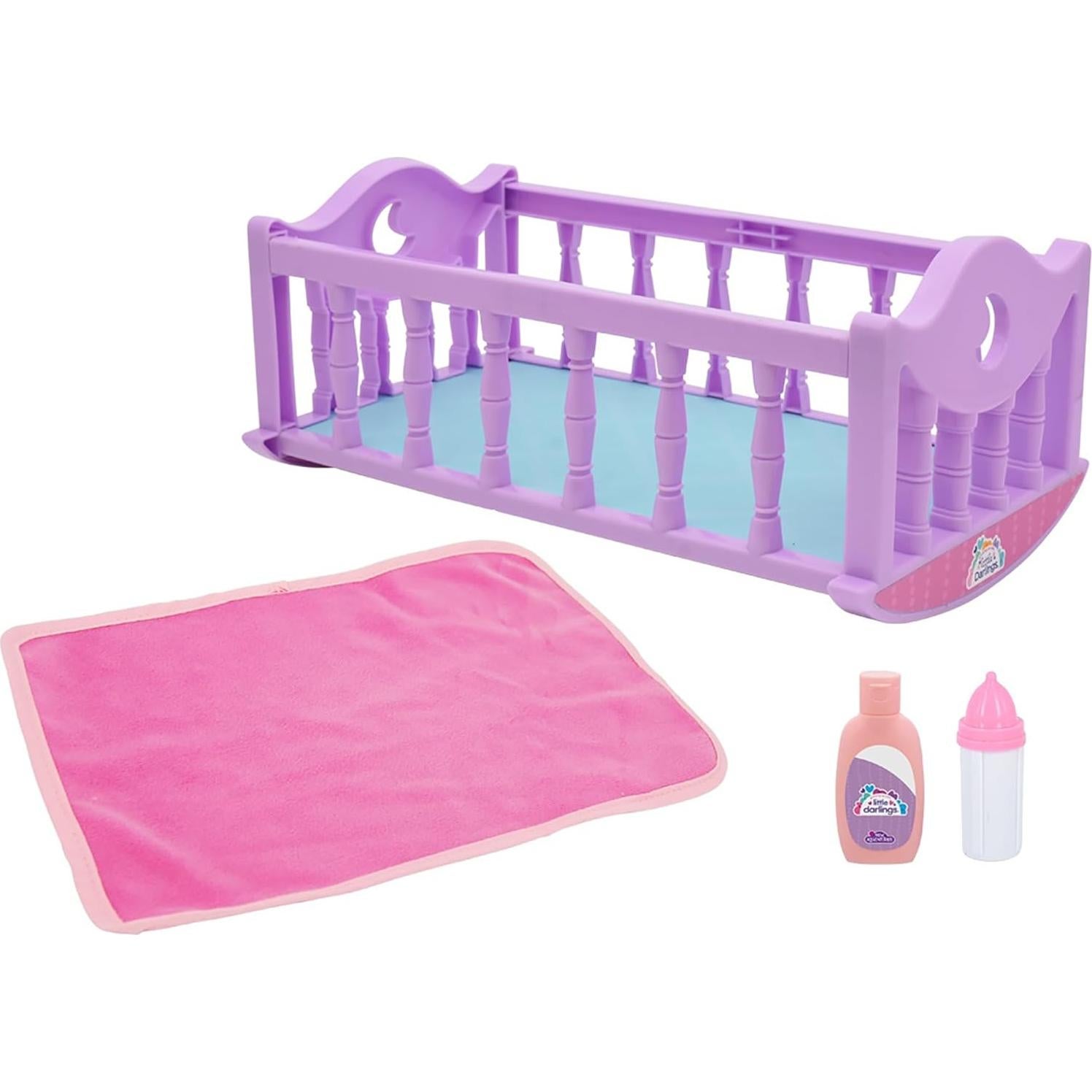 Muñeca de Bebé 30.48 cm Little Darlings con Cuna y Sonidos