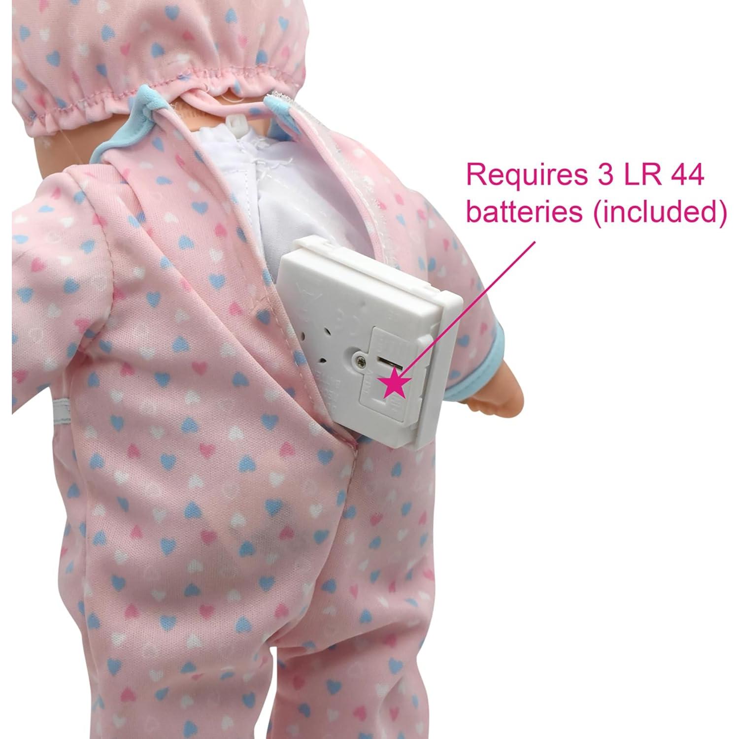 Muñeca de Bebé 30.48 cm Little Darlings con Cuna y Sonidos