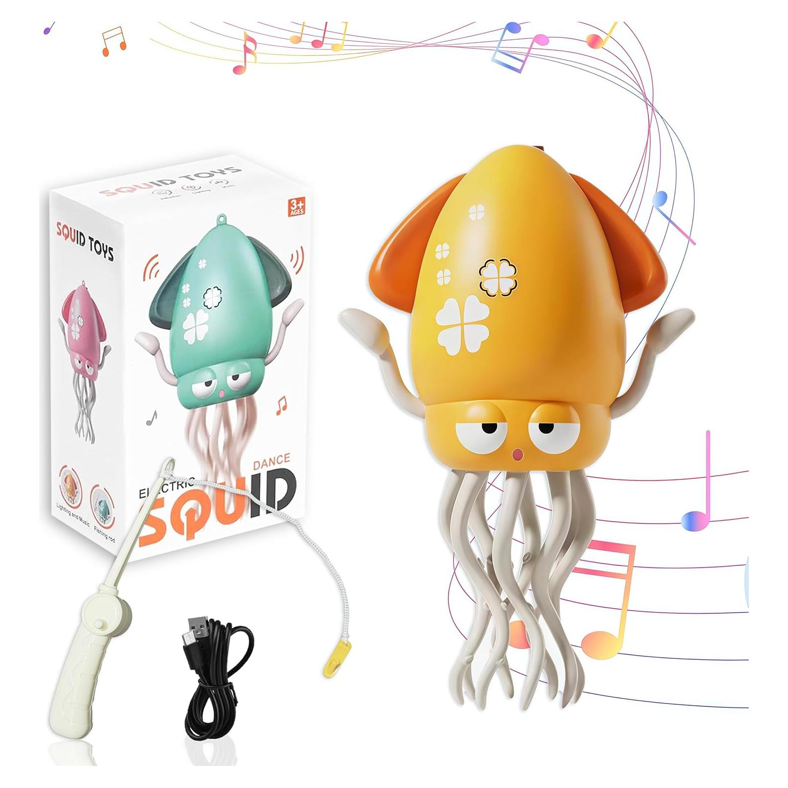 Juguete de Bebé Calamar Bailarín Deyuanda con Luces y Música