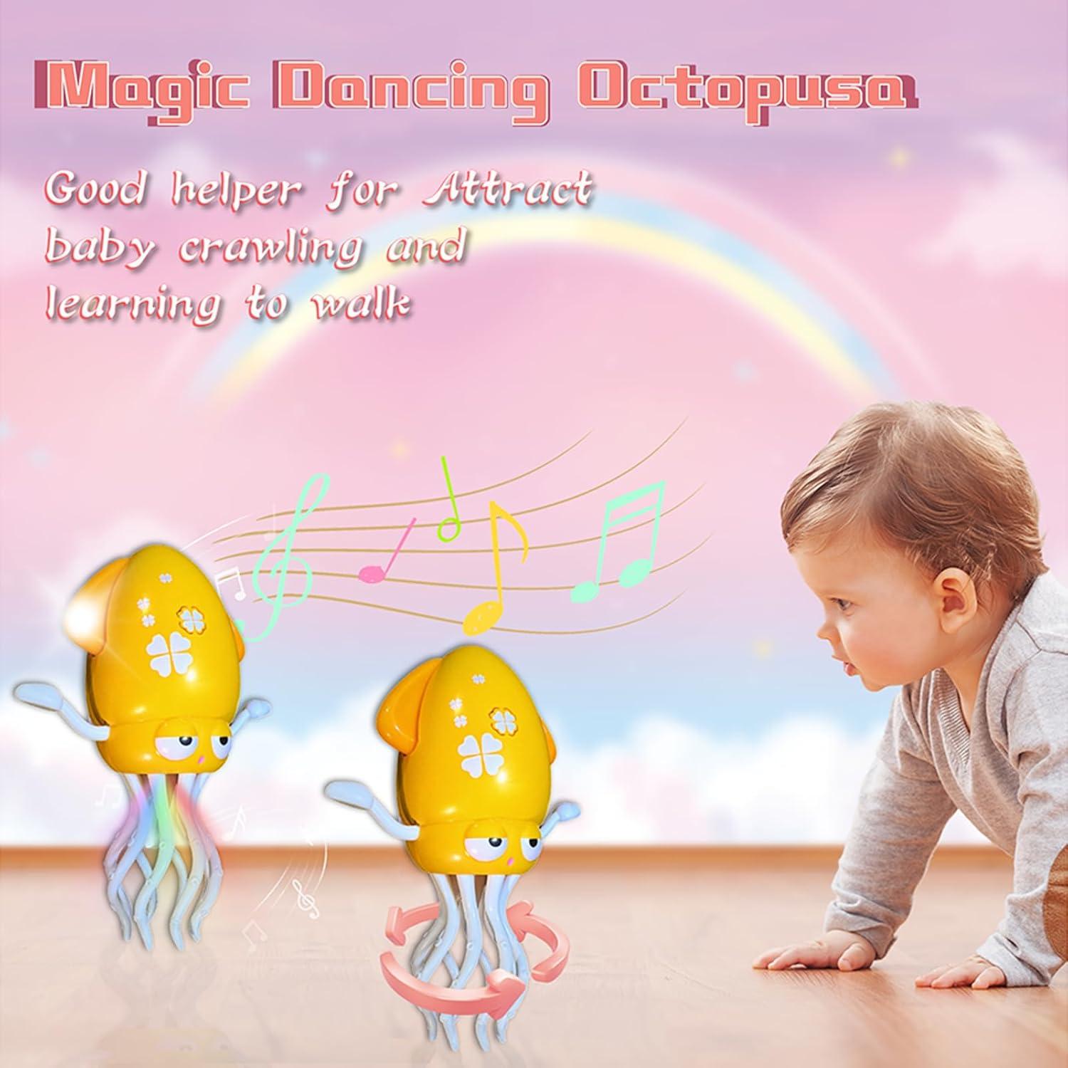 Juguete de Bebé Calamar Bailarín Deyuanda con Luces y Música