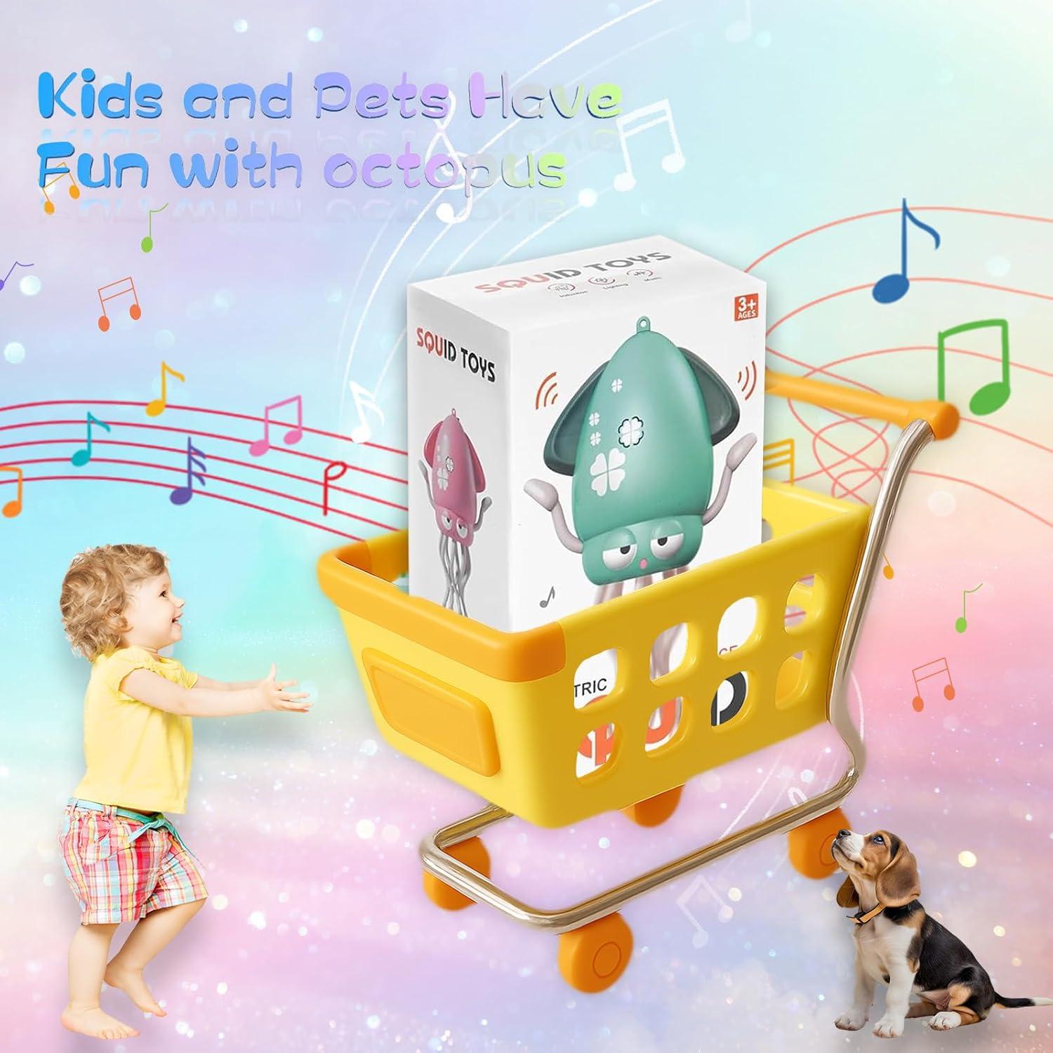 Juguete de Bebé Calamar Bailarín Deyuanda con Luces y Música