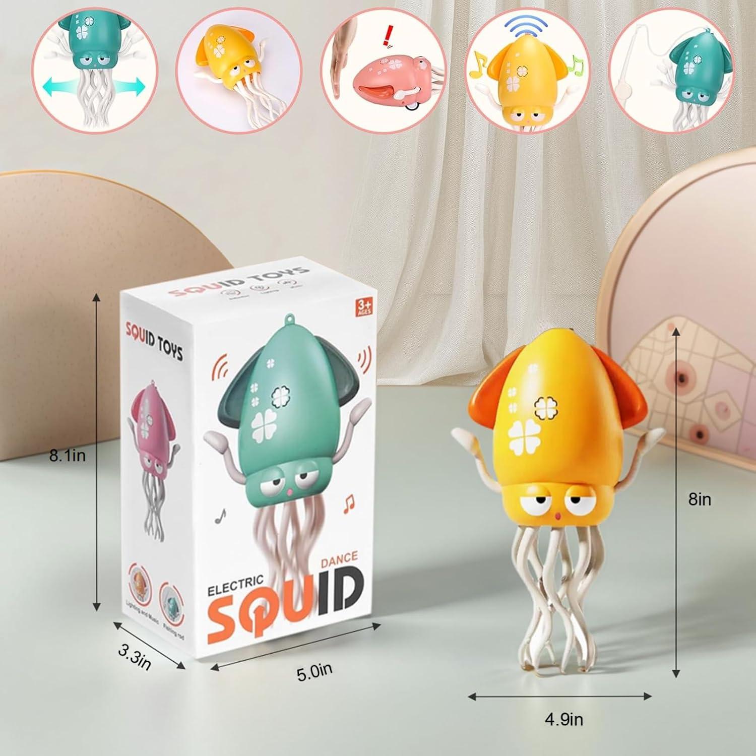 Juguete de Bebé Calamar Bailarín Deyuanda con Luces y Música