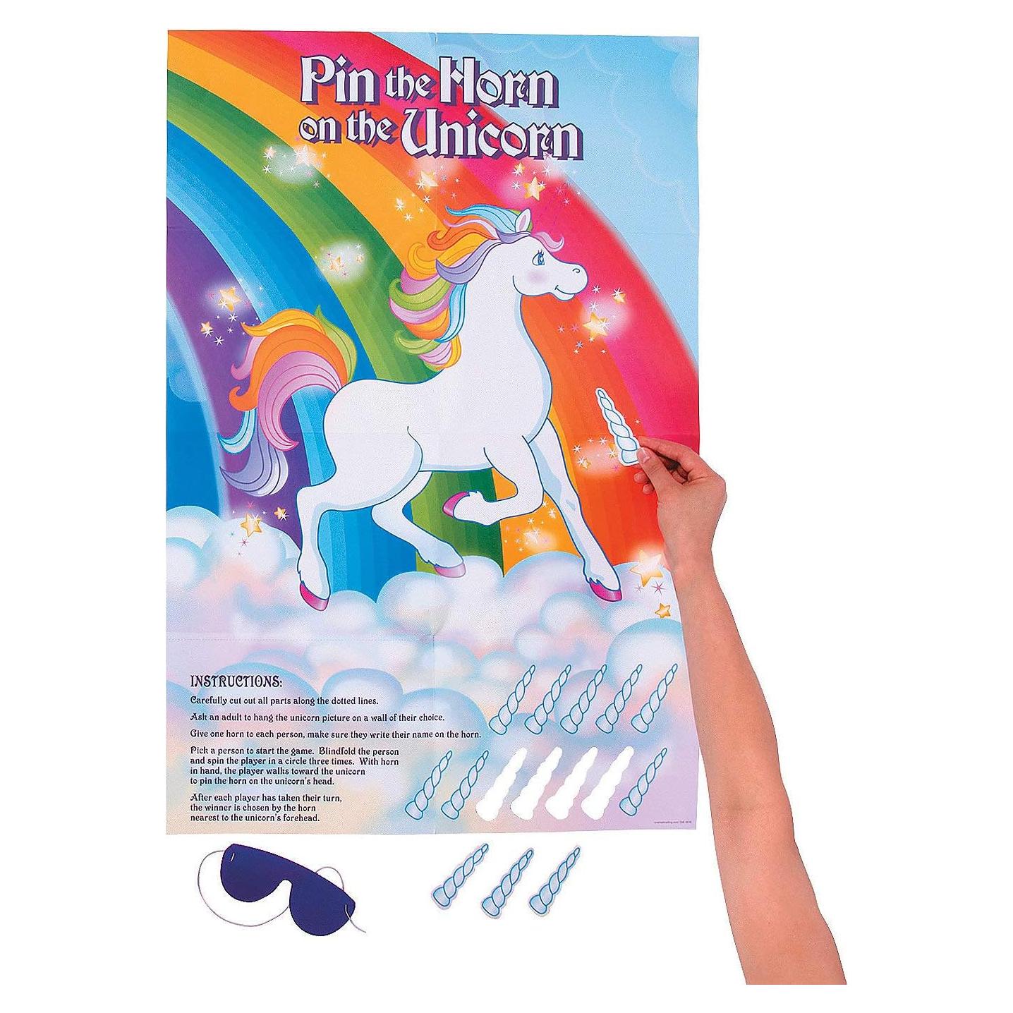 Juego de Fiesta Unicornio Fun Express - 14 Piezas 22x33 cm