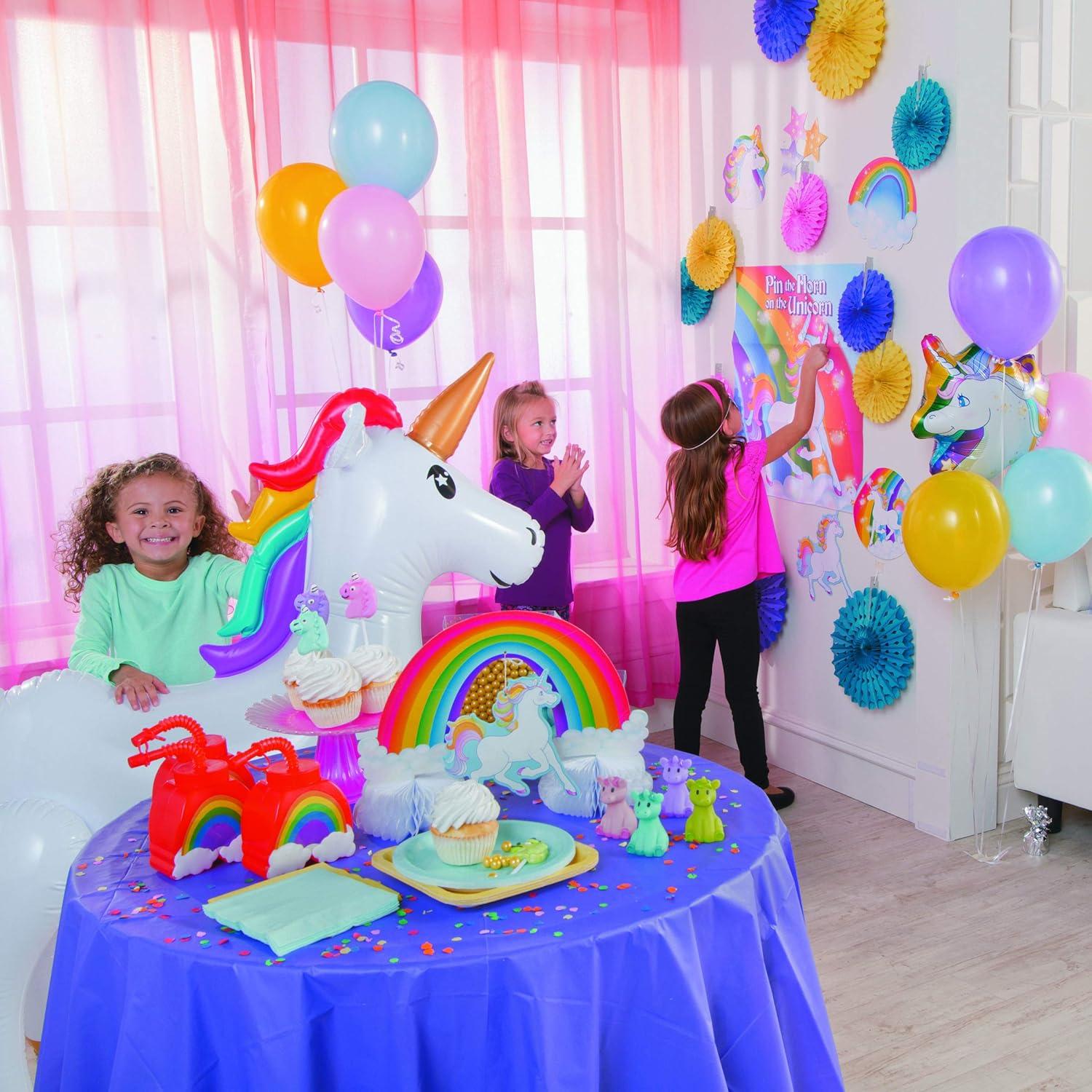 Juego de Fiesta Unicornio Fun Express - 14 Piezas 22x33 cm