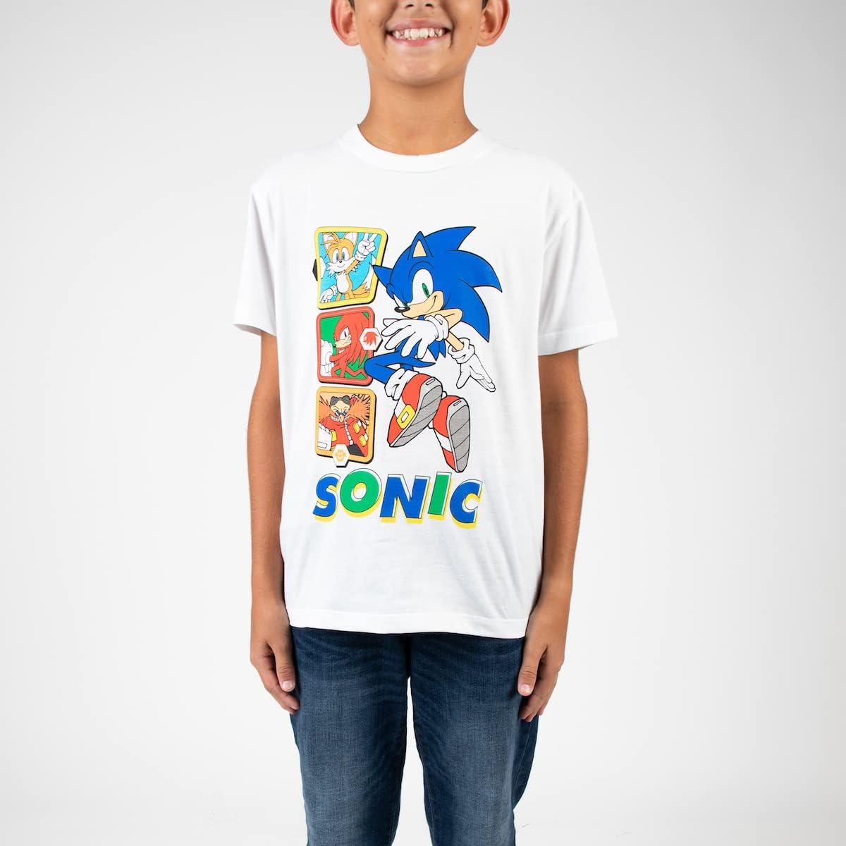 Conjunto de 4 Camisetas Sonic the Hedgehog para Niños