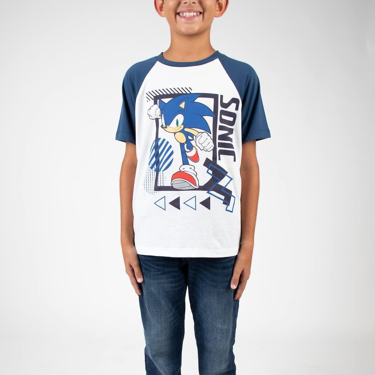 Conjunto de 4 Camisetas Sonic the Hedgehog para Niños