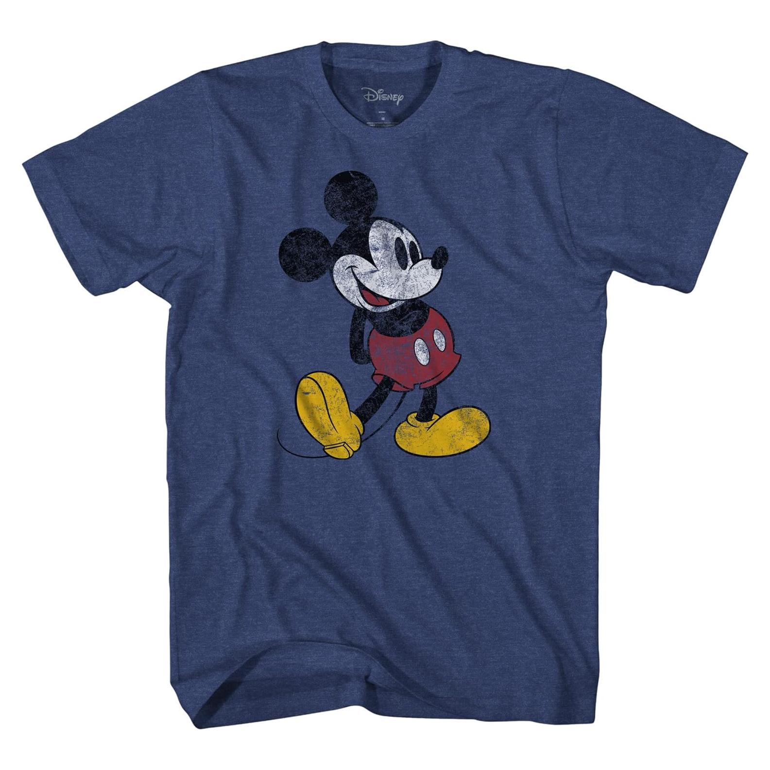 Camiseta Clásica Desgastada Mickey Mouse Disney Niños