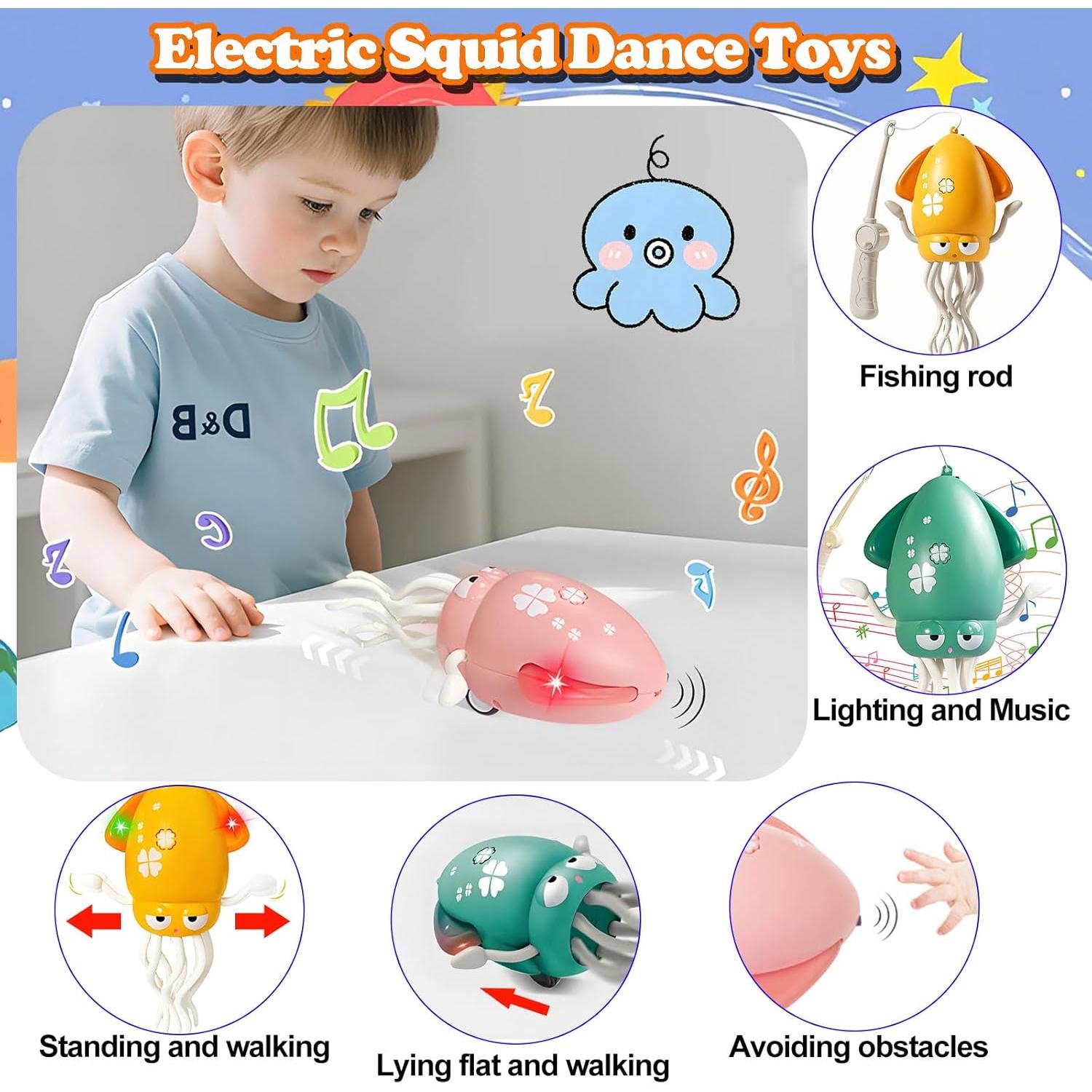 Juguete de Pulpo Eléctrico Interactivo XICHEN 20.7 cm