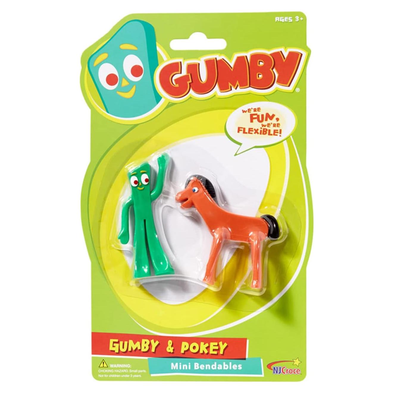 Figura flexible Gumby y Pokey NJ Croce 12.7x15.2cm