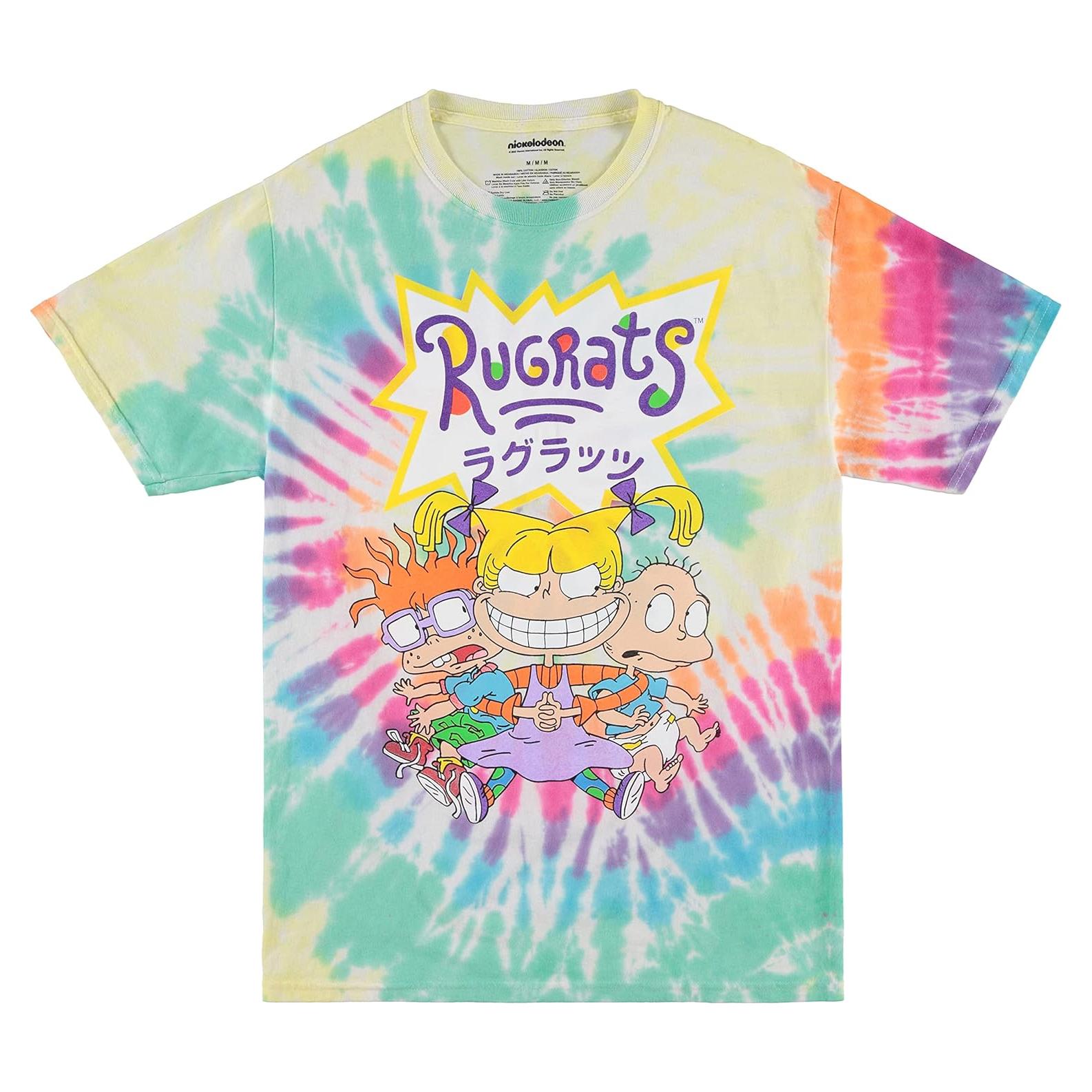 Camiseta Nickelodeon Hombres 90s Rugrats Reptar Arcoíris
