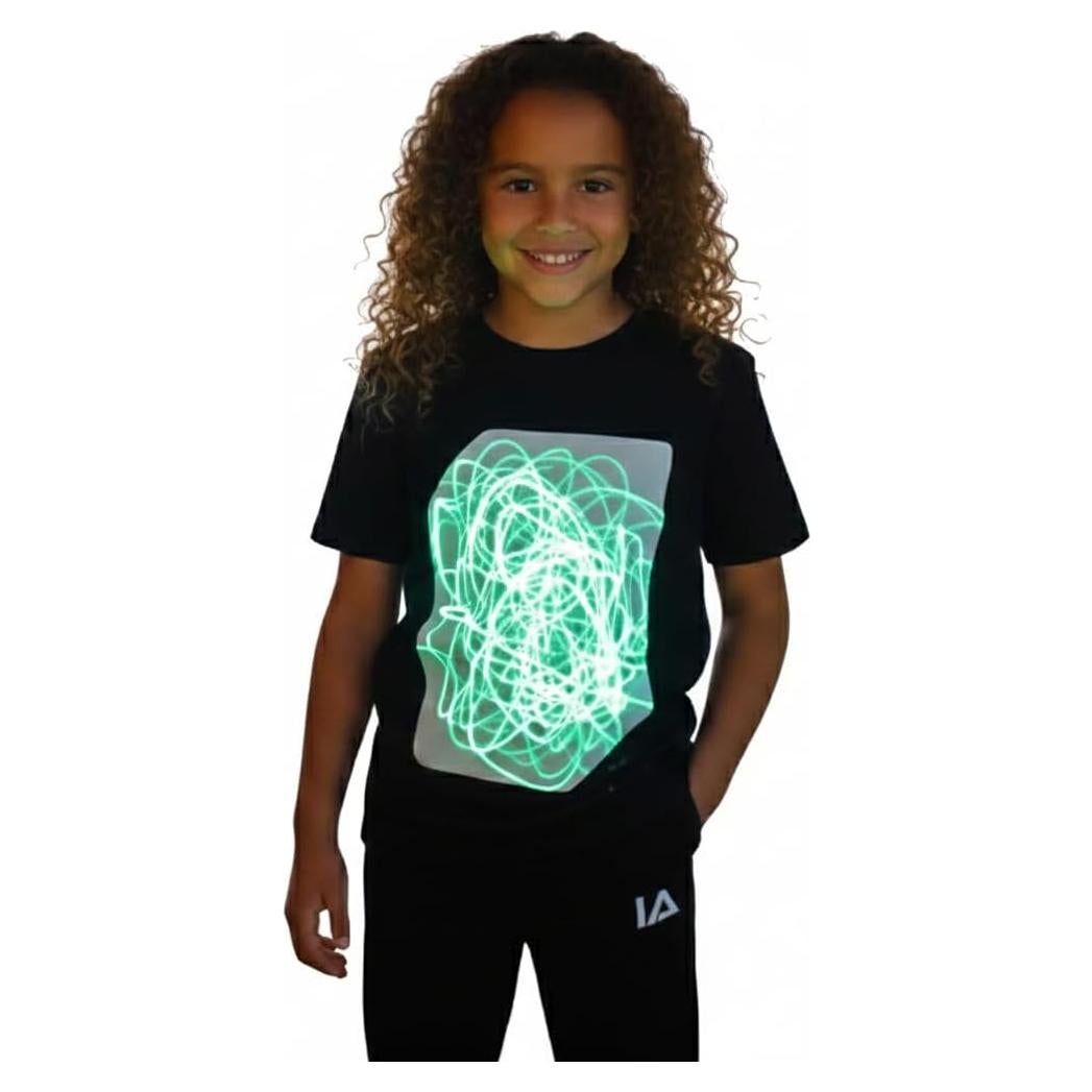 Camiseta Interactiva Brillante Ropa Iluminada 3-14 Años