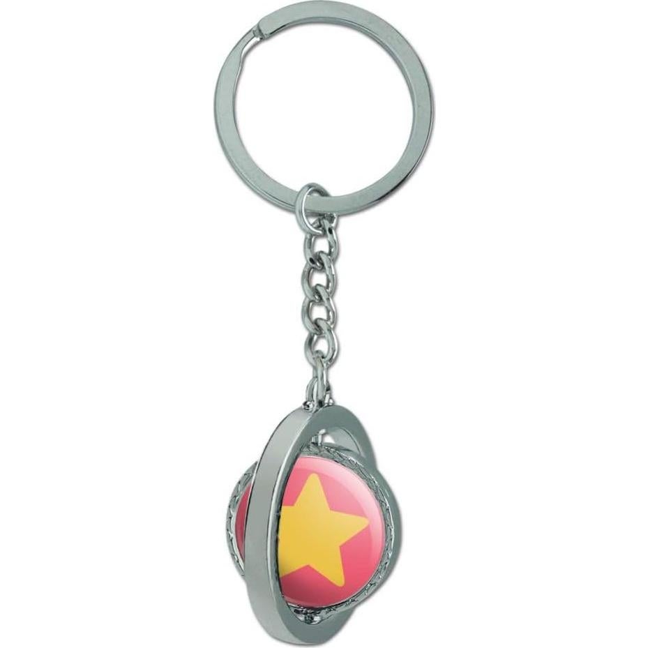 Llavero Giratorio Redondo Metal Cromado Steven Universe