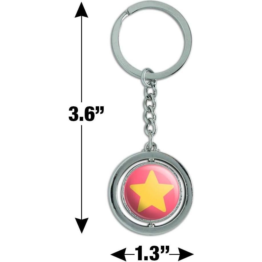 Llavero Giratorio Redondo Metal Cromado Steven Universe