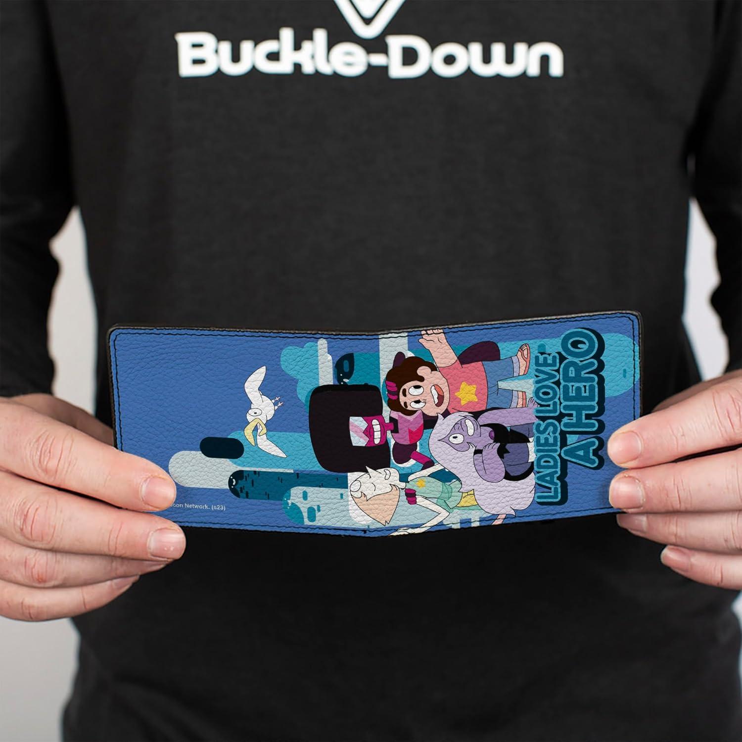 Cartera Bifold Buckle-Down de Cuero Vegano para Mujeres - Steven Universe