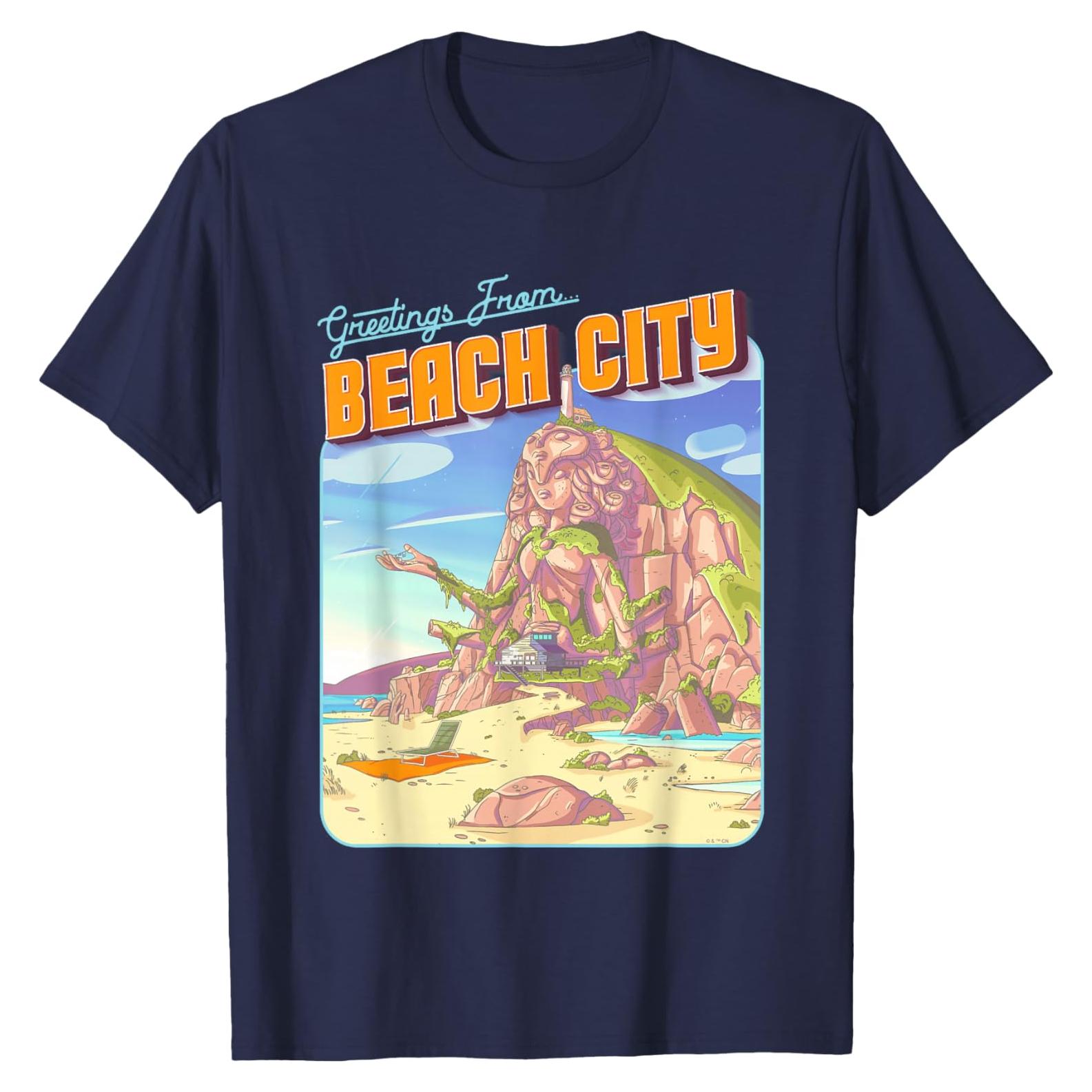 Camiseta Retro Steven Universe Logo Beach City Unisex