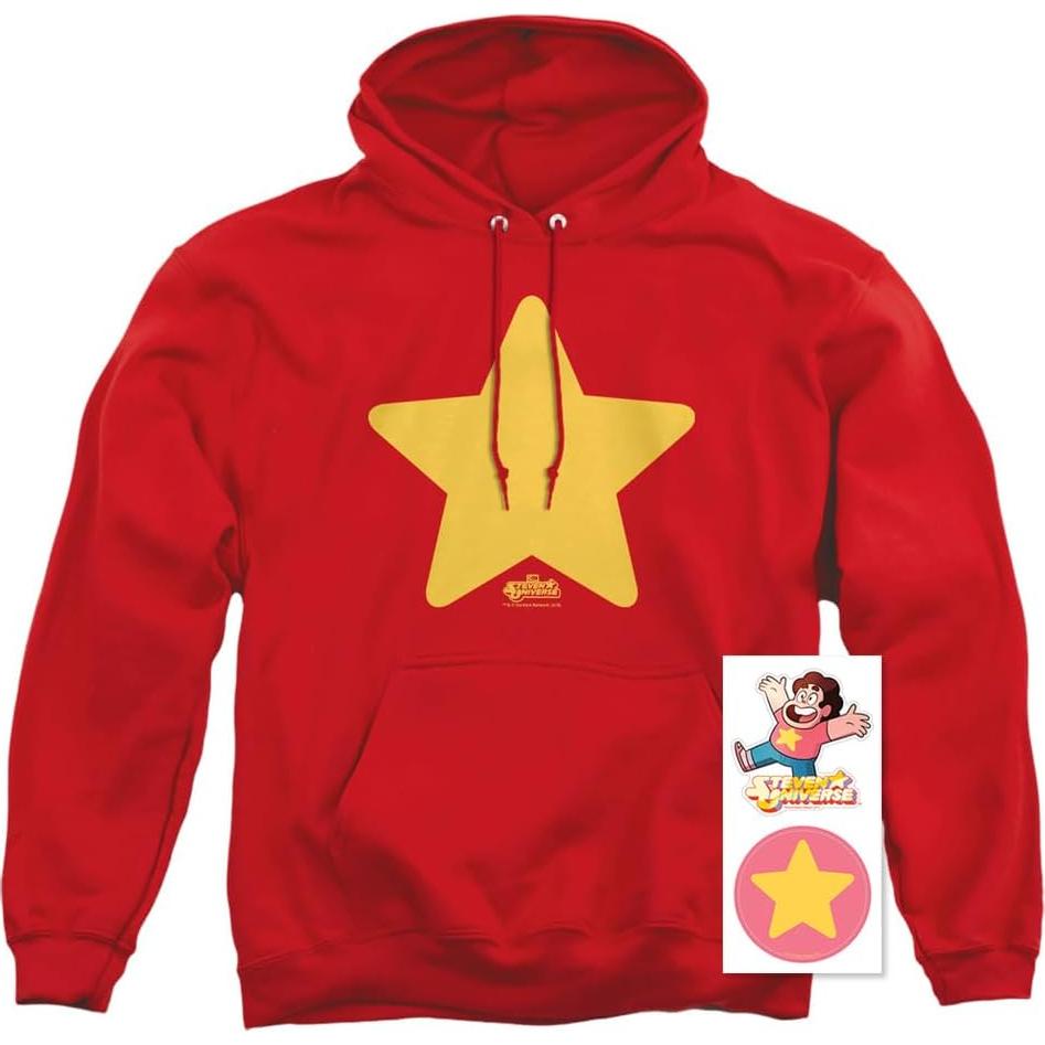 Sudadera con Capucha Popfunk Steven Universe Unisex Rojo Grande