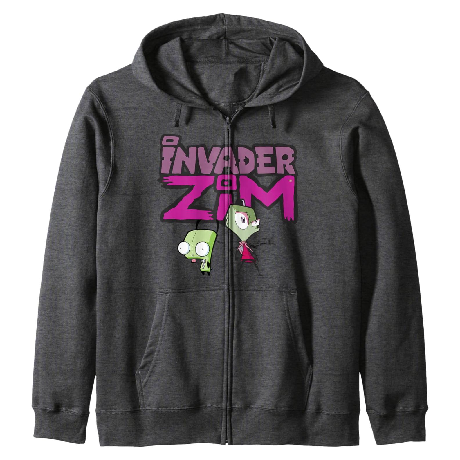 Sudadera con cremallera Invader Zim Gir y Zim - Unisex