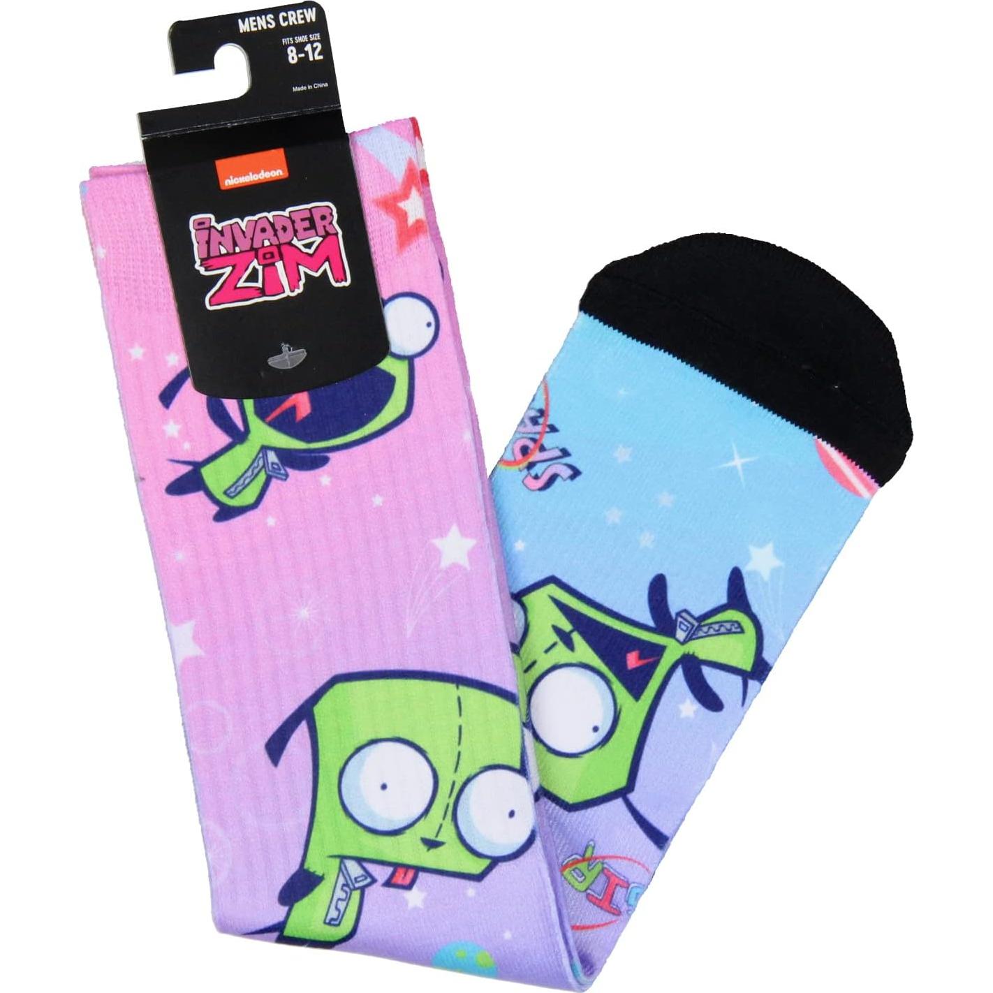 Calcetines deportivos Bioworld Invader Zim para hombres 8-12