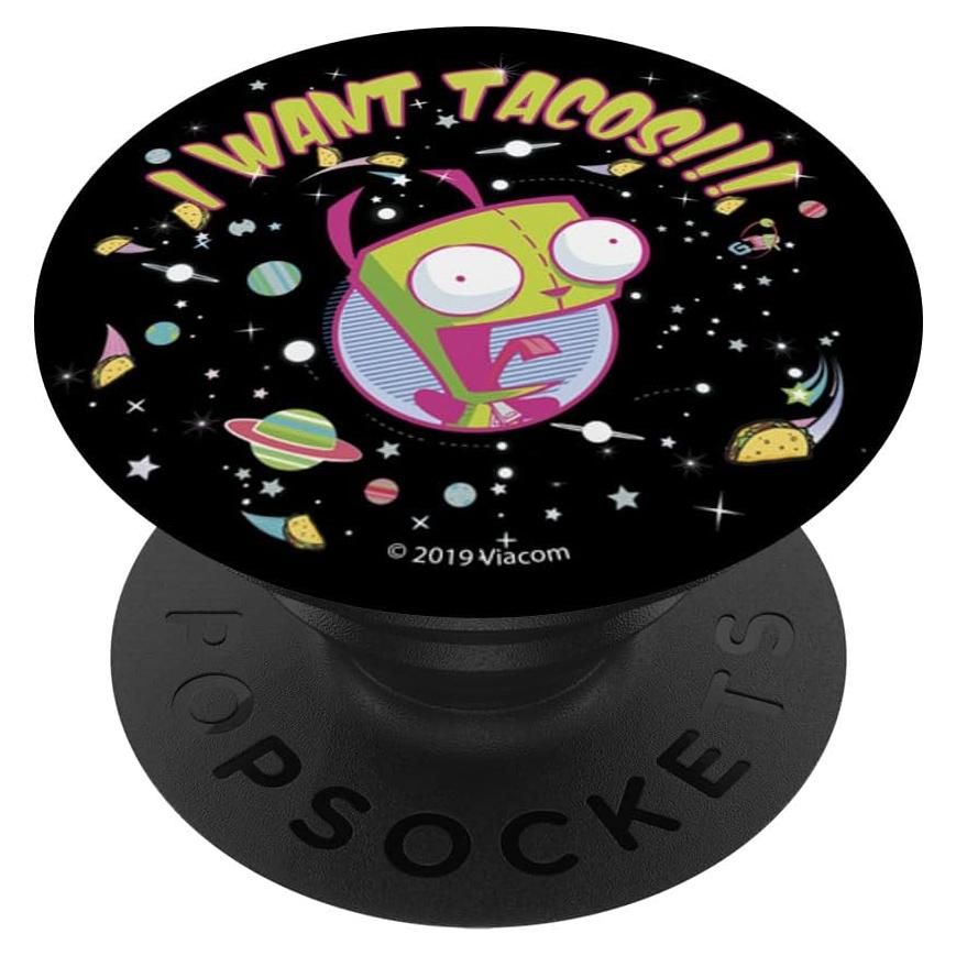PopSockets Adhesivo PopGrip Invader Zim Gir Quiero Tacos