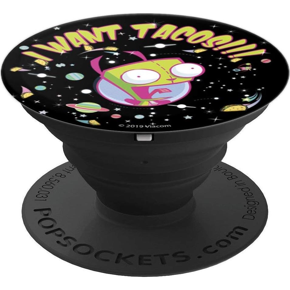 PopSockets Adhesivo PopGrip Invader Zim Gir Quiero Tacos