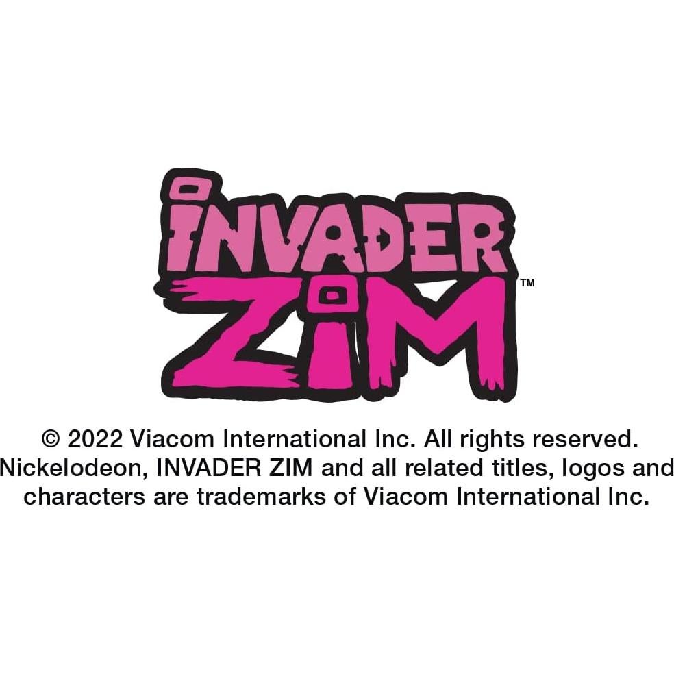 Colgante de etiqueta militar Invader Zim con cadena 61cm