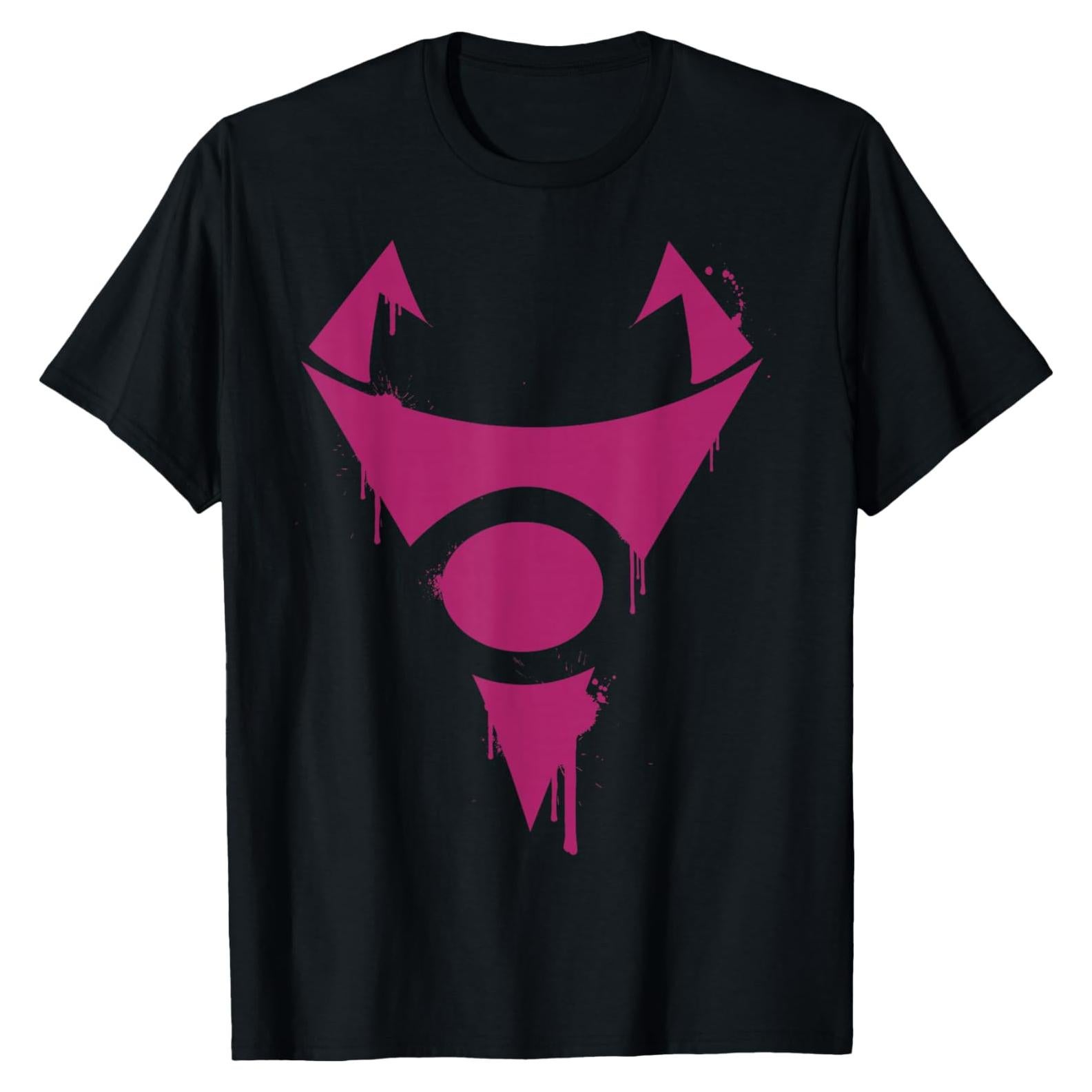 Plantilla de pintura aerosol Invader Zim morada 25.4x20.3cm