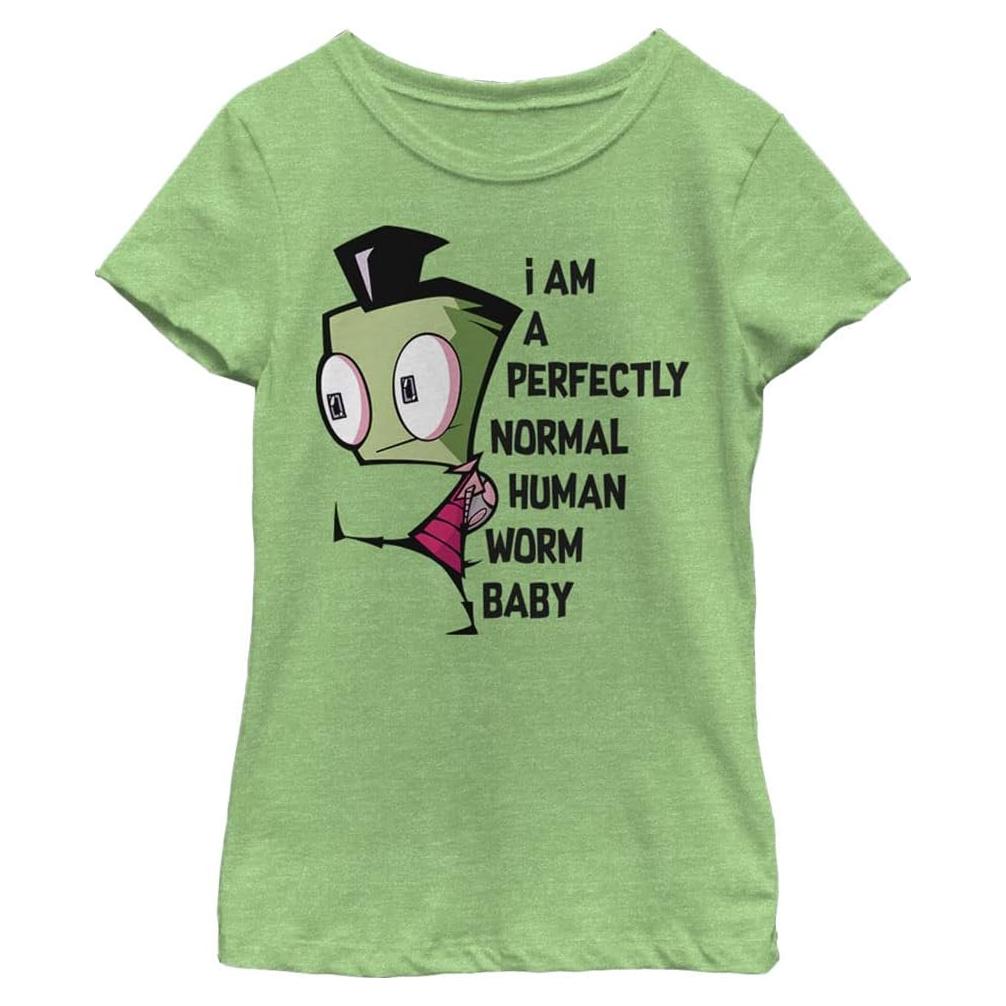 Camiseta Niñas Nickelodeon Invader Zim Manga Corta Verde