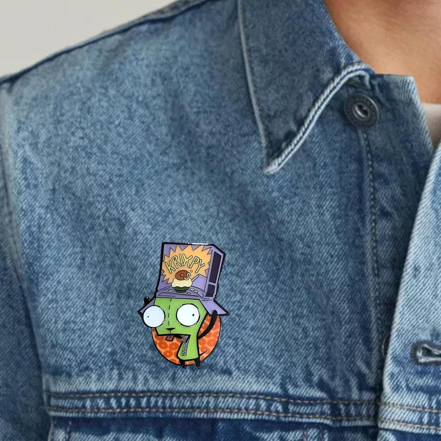 Pin de esmalte Gir's Cereal Hat - Invader Zim - 4.45 cm