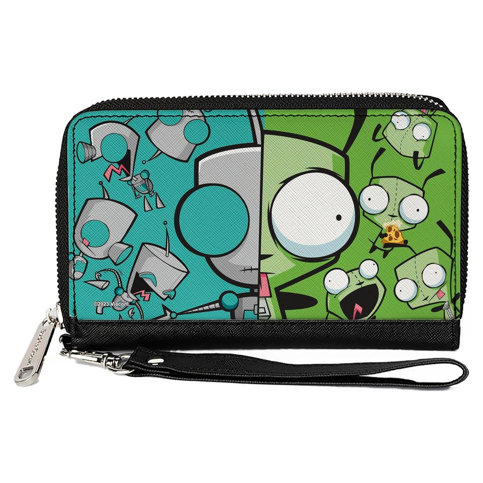 Cartera de Cuero Vegano Nickelodeon Invader Zim 19.1cm