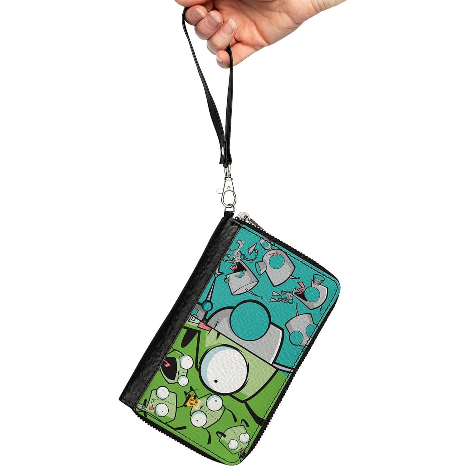 Cartera de Cuero Vegano Nickelodeon Invader Zim 19.1cm