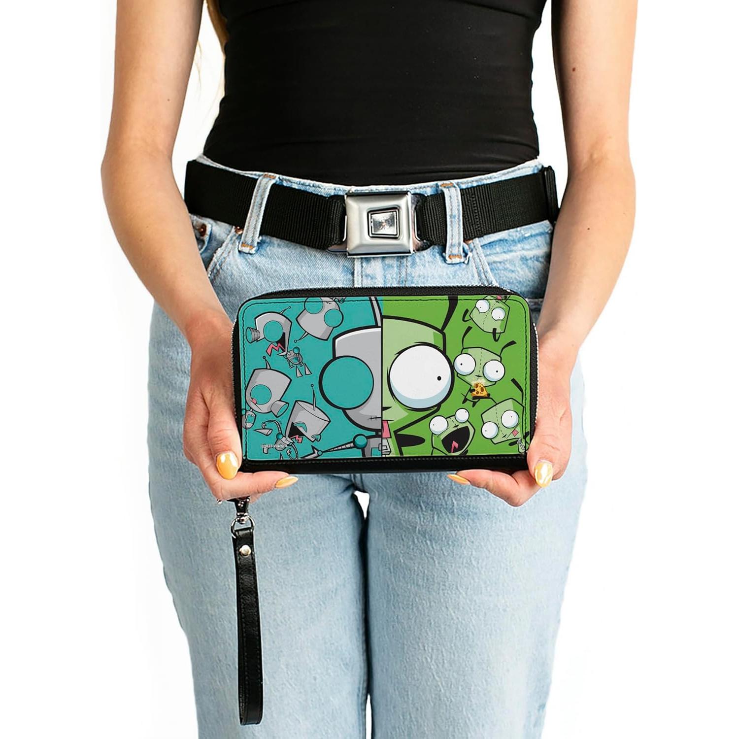 Cartera de Cuero Vegano Nickelodeon Invader Zim 19.1cm