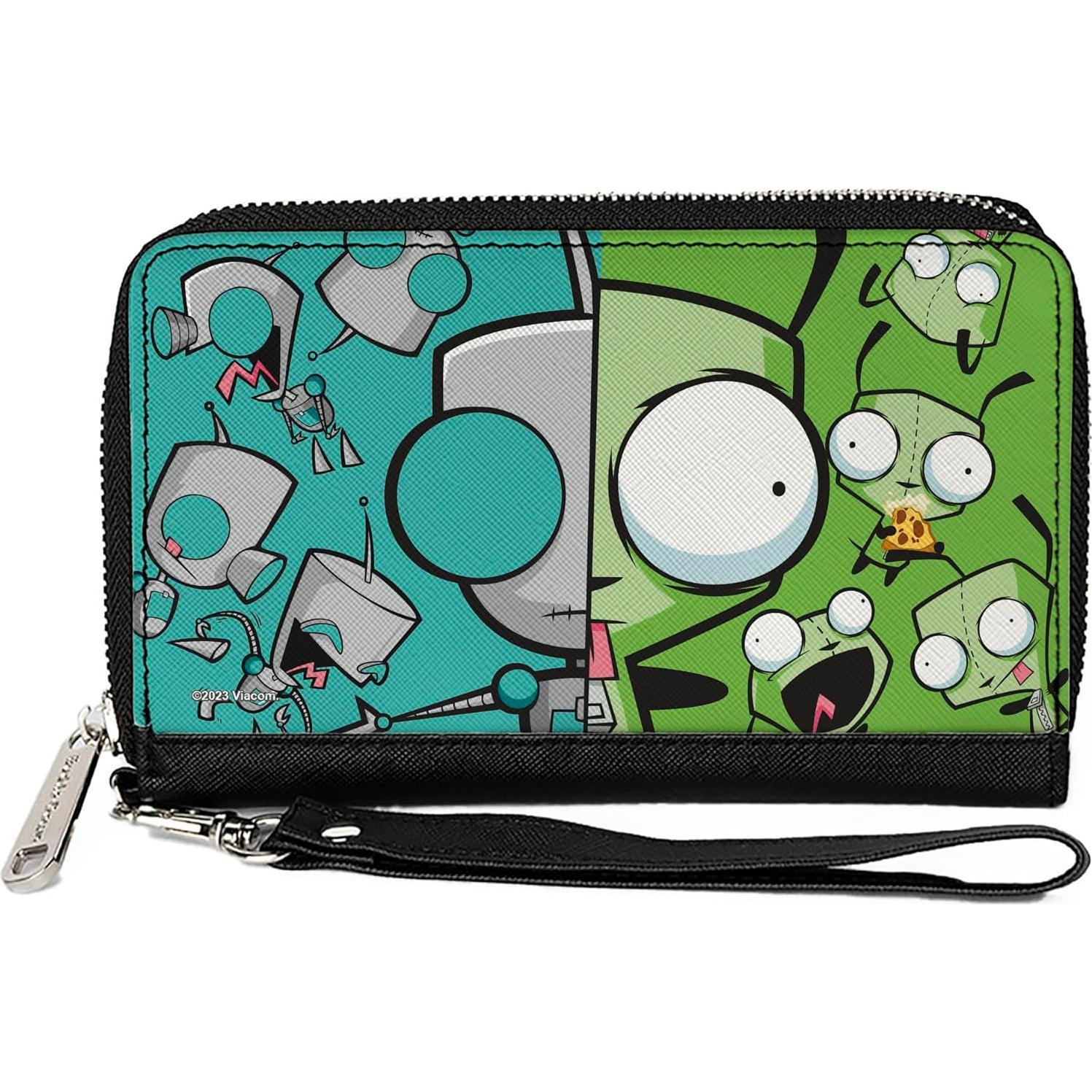Cartera de Cuero Vegano Nickelodeon Invader Zim 19.1cm
