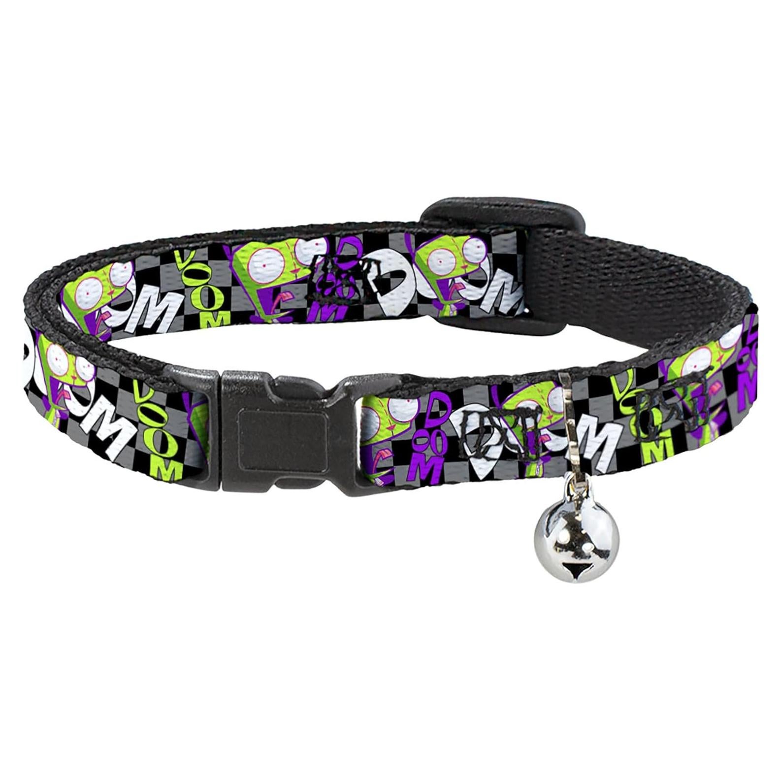 Collar de Gato Nickelodeon Invader Zim 21.6-30.5 cm con Campana