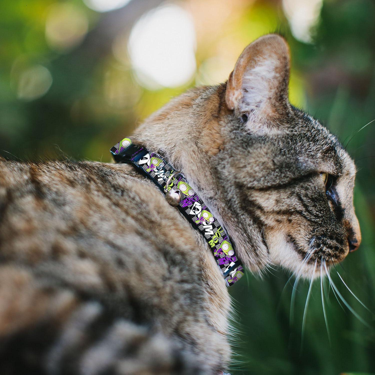 Collar de Gato Nickelodeon Invader Zim 21.6-30.5 cm con Campana